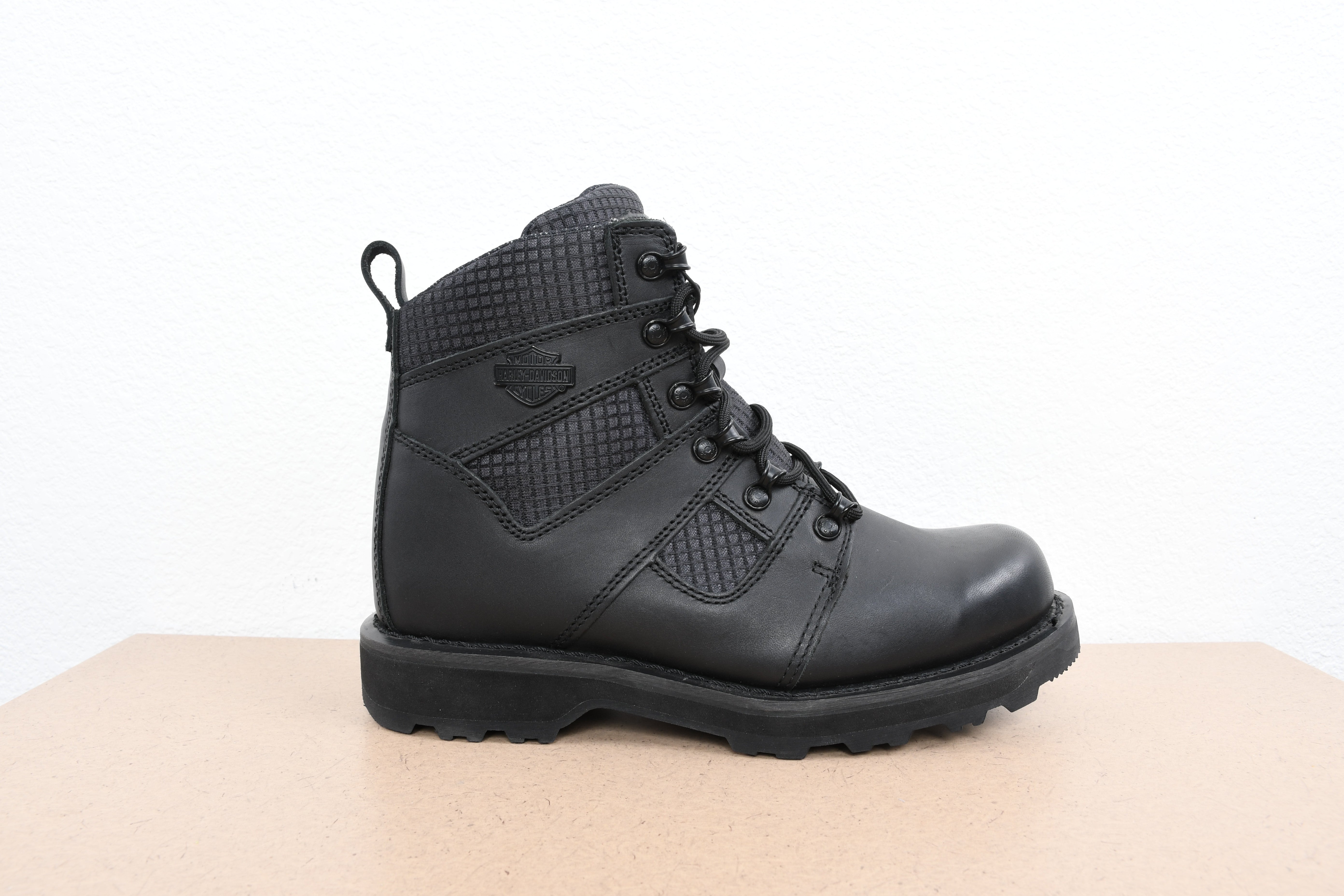 Licensed Product Mens Boxbury Black Leather Mid Cut Boot Main image