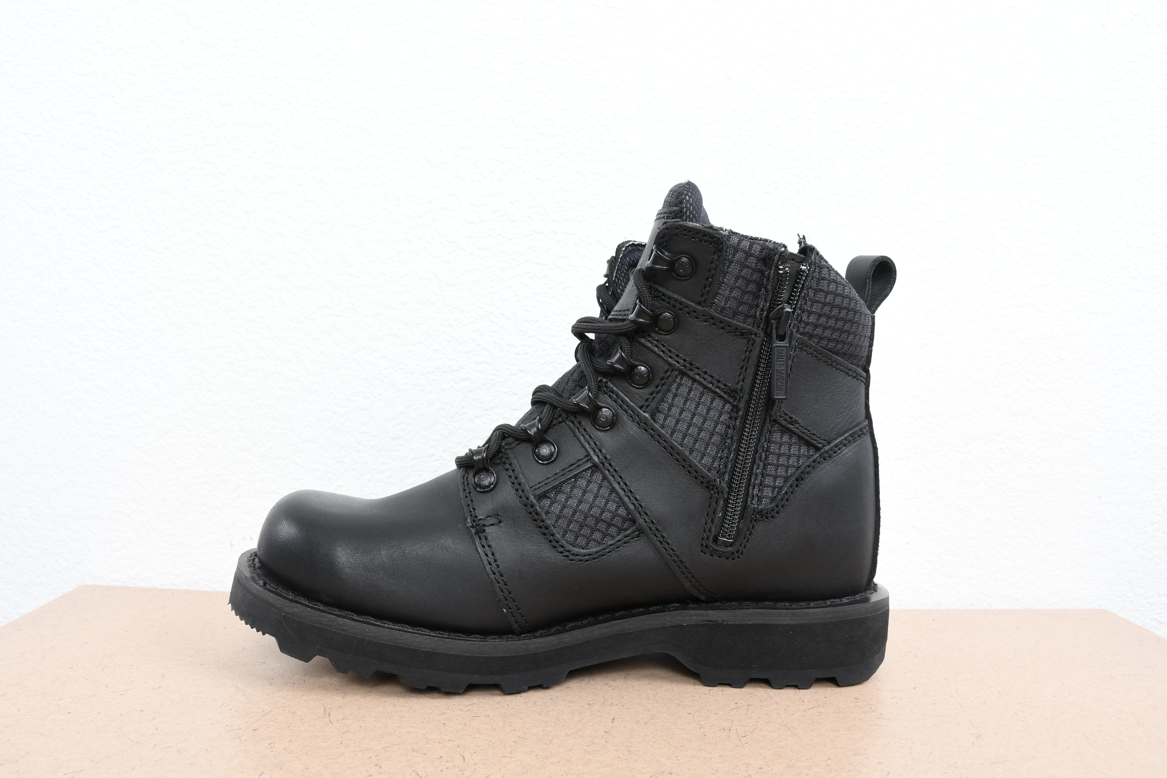 Licensed Product Mens Boxbury Black Leather Mid Cut Boot