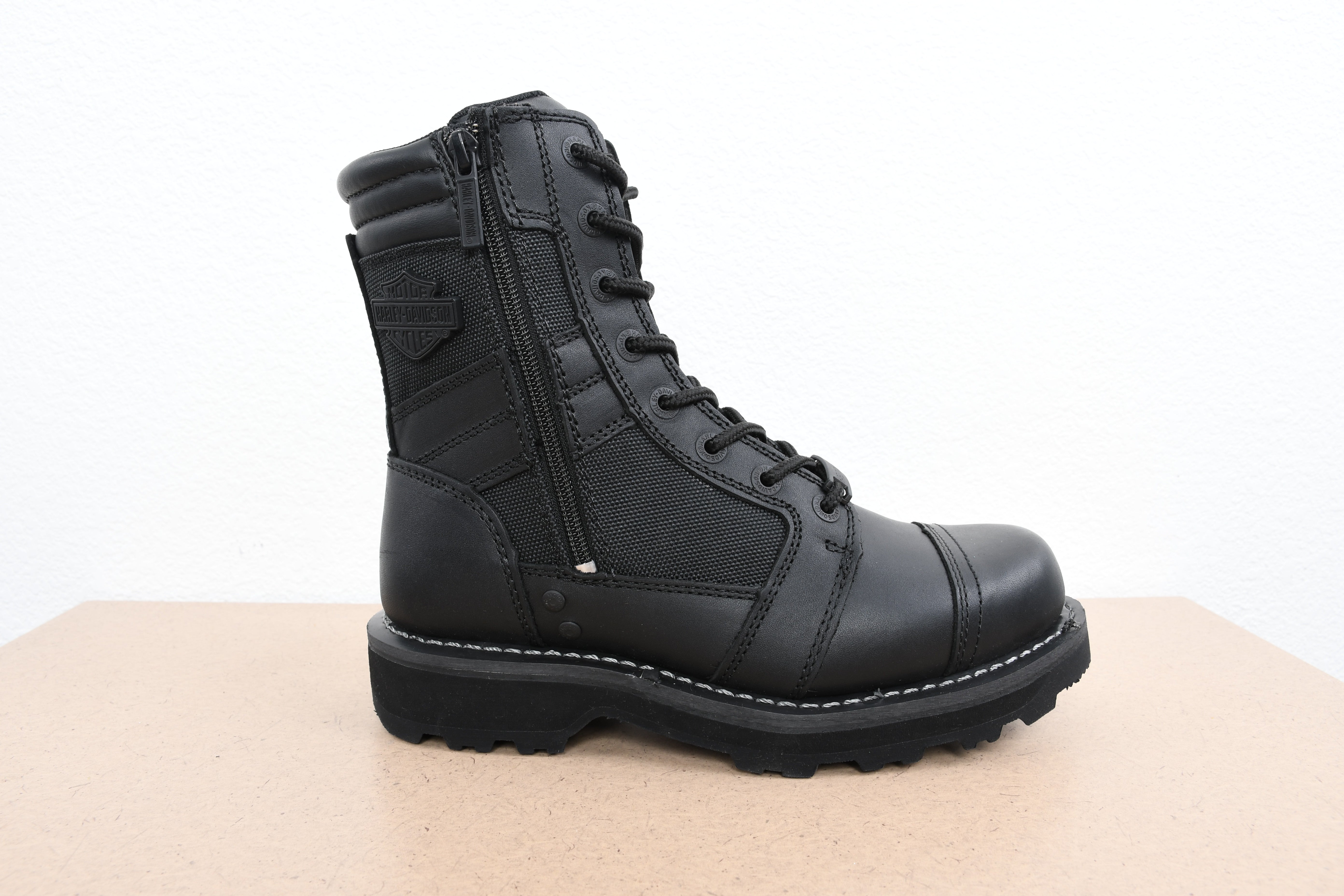Licensed Product Mens Boxbury Black Leather Mid Cut Boot Main image