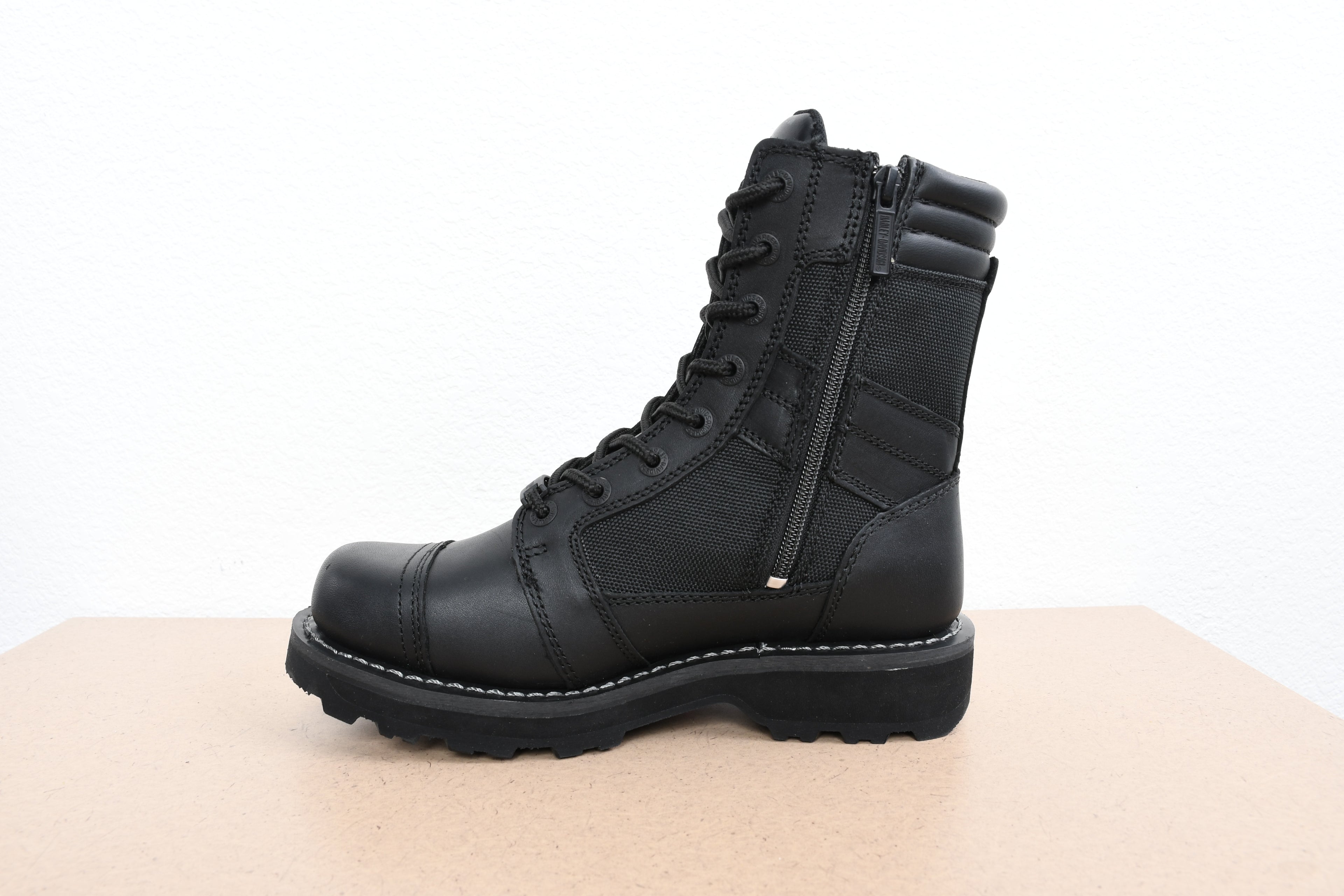 Licensed Product Mens Boxbury Black Leather Mid Cut Boot