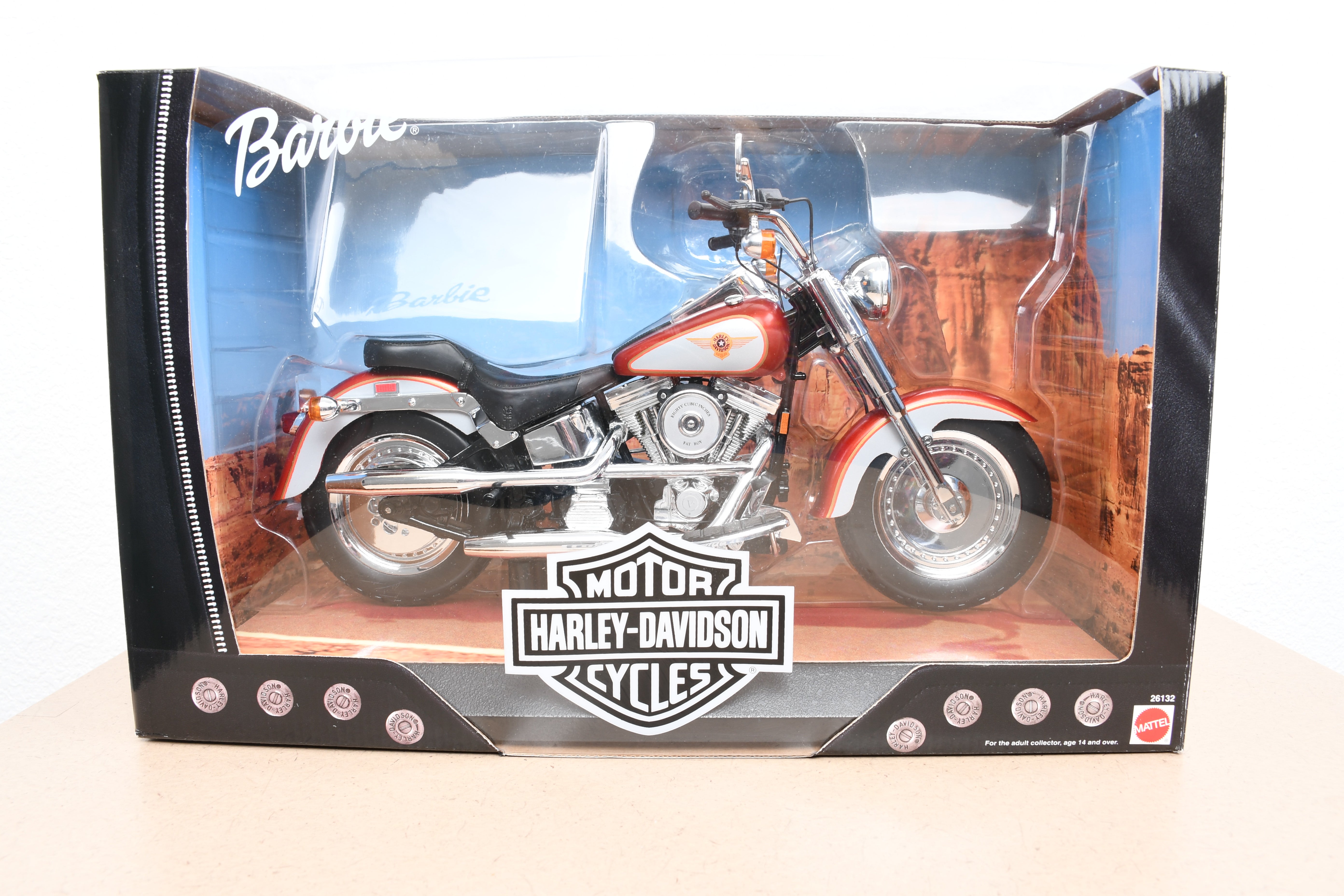 Harley-Davidson Barbie Vintage 1999 Mattel FatBoy Motorcycle Main image