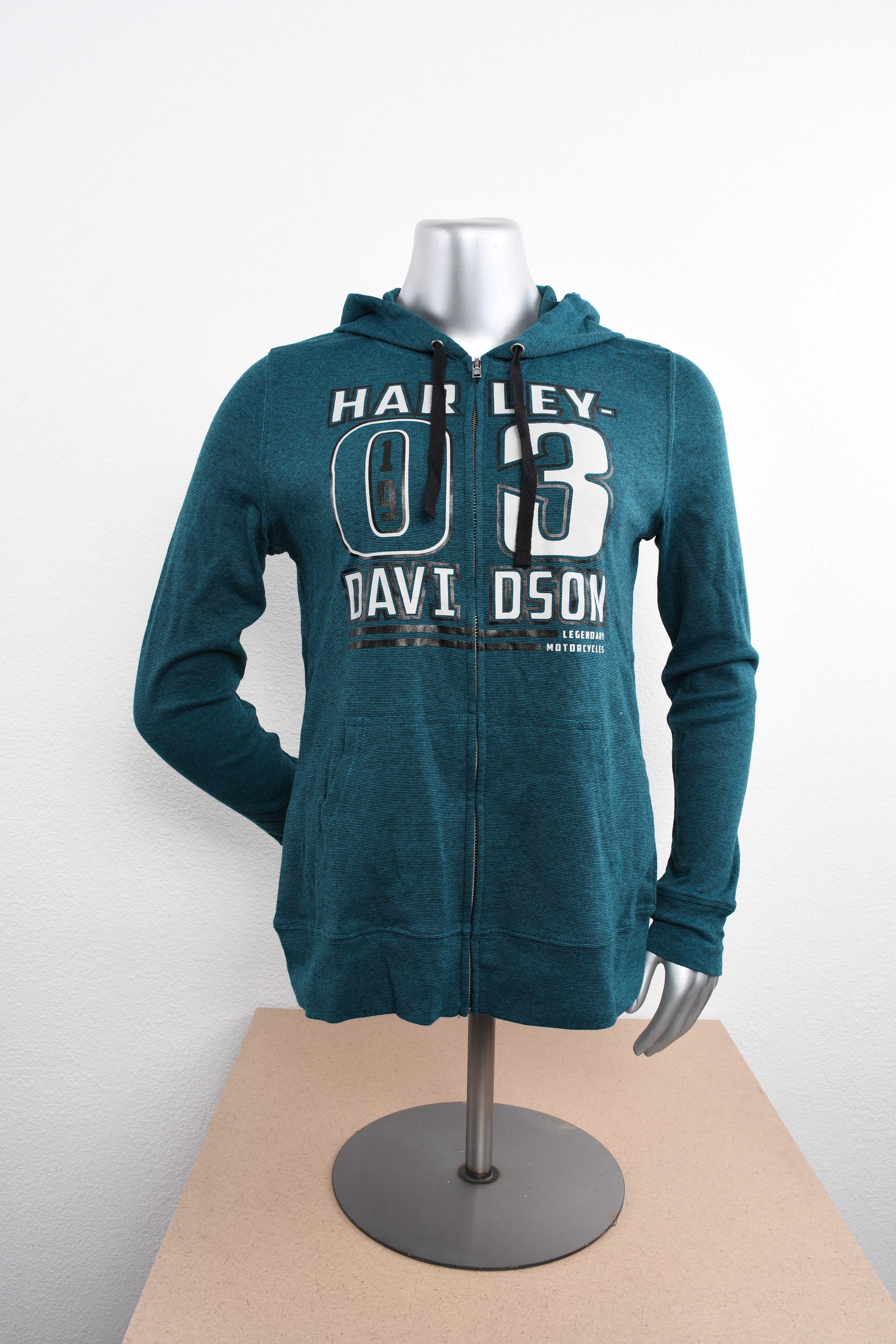 Licensed Product Womens Abyss 03 Full Zip Blue Long Sleeve Hoodie Main image