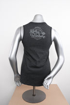 Licensed Product Womens Impulse Skull High Neck Charcoal Sleeveless Tank
