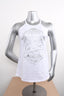 Licensed Product Womens Jenna Foil Print High Neck White Sleeveless Tank