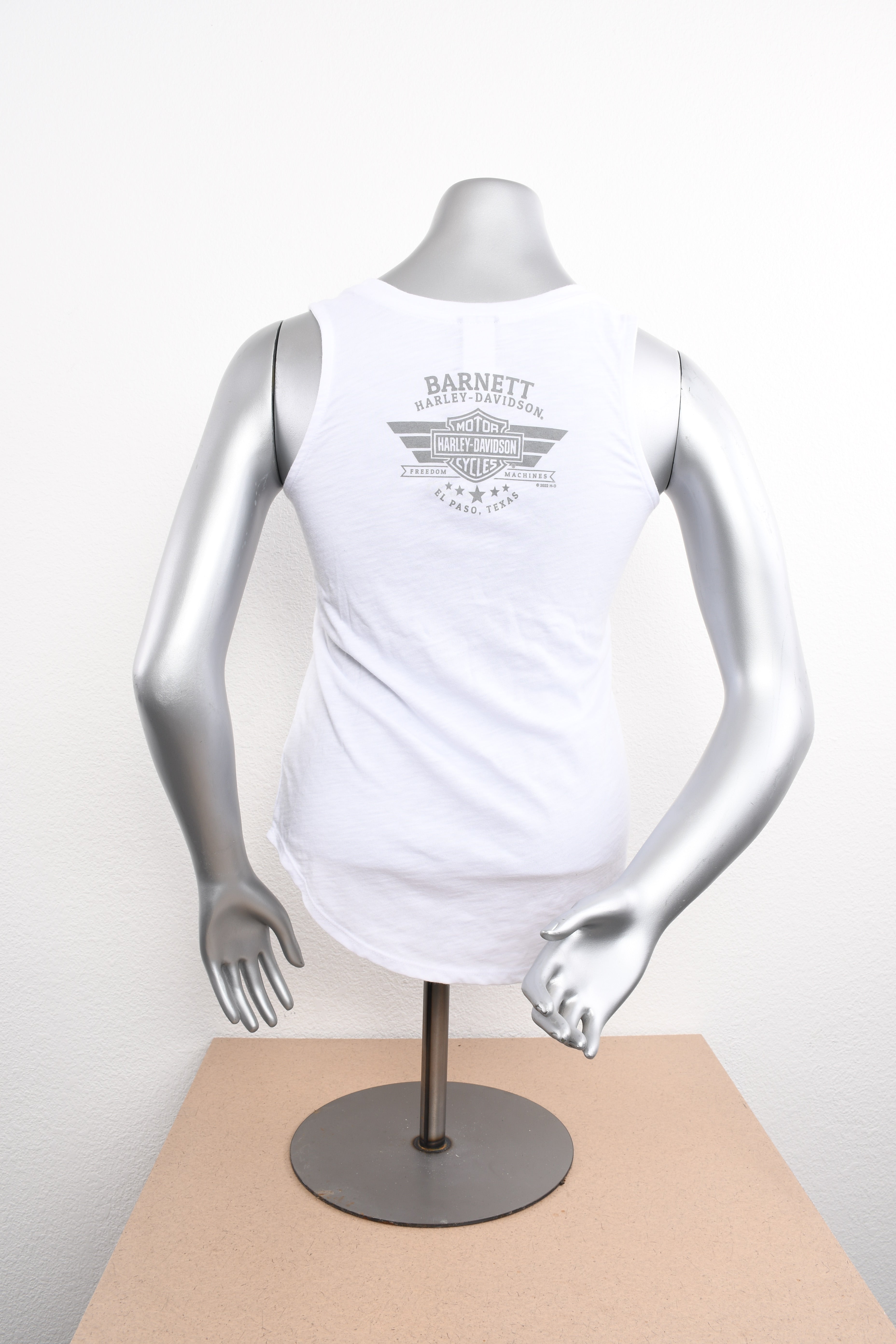 Licensed Product Womens Wavering Flag White Sleeveless Tank Secondary image