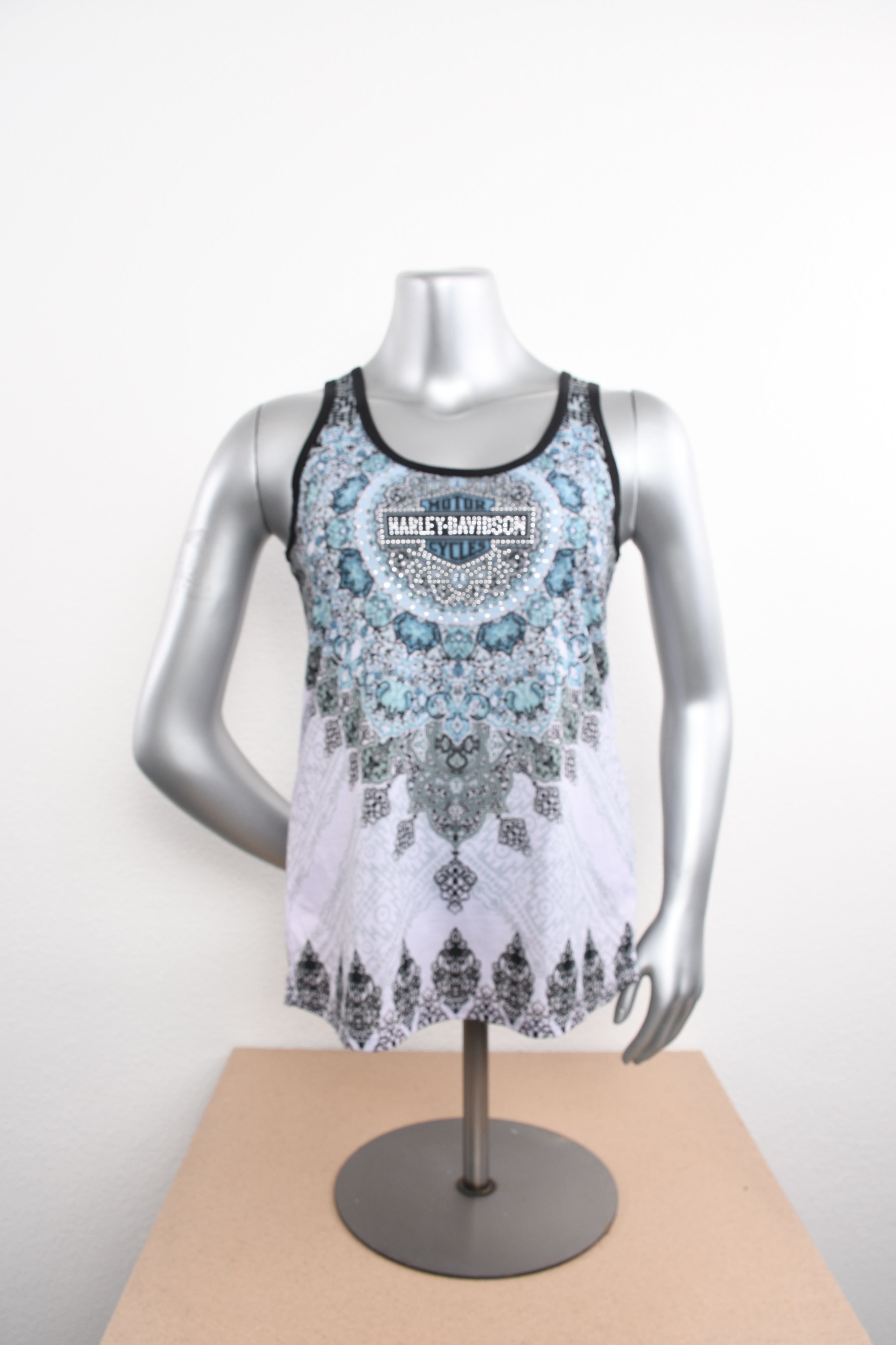 Licensed Product Womens Kaleidoscope Sublimated White Sleeveless Tank