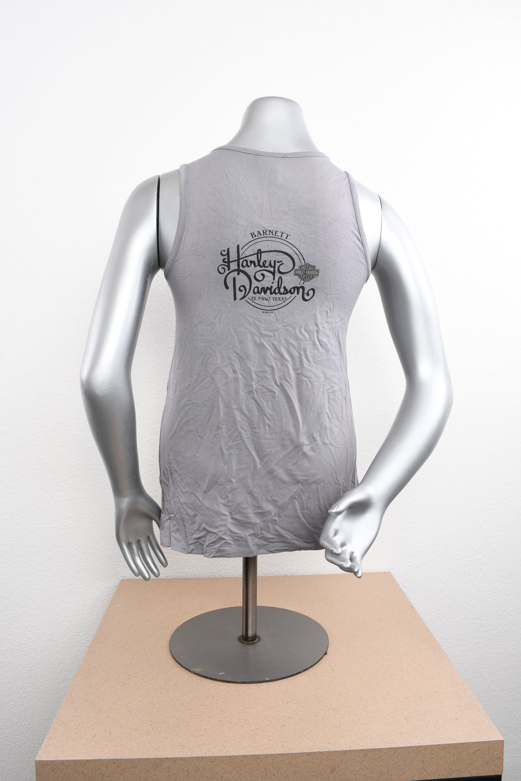 Licensed Product Womens Aliance Willie G Skull Grey Sleeveless Tank