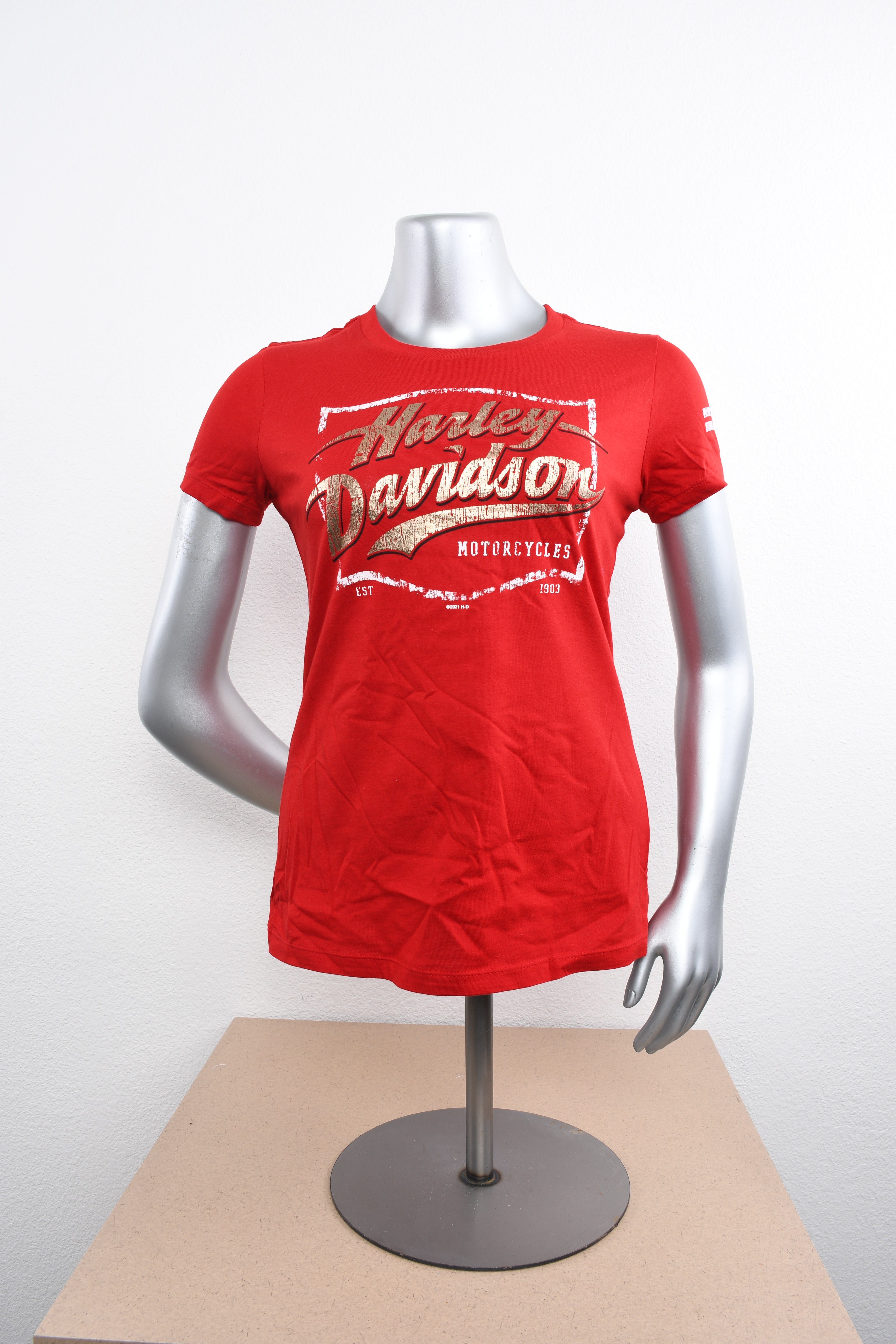 Licensed Product Womens Gilded Sport Foil Print Red Short Sleeve T-Shirt Main image