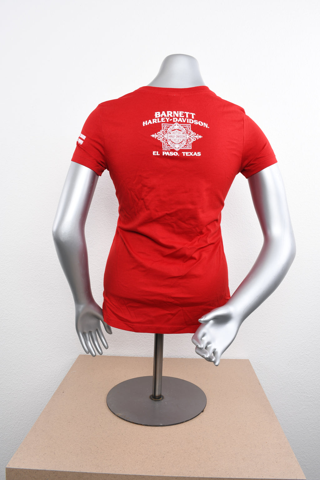 Licensed Product Womens Gilded Sport Foil Print Red Short Sleeve T-Shirt