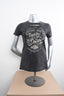 Licensed Product Womens Groove Laser Cut Long Black Short Sleeve T-Shirt