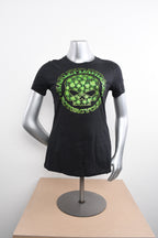 Licensed Product Womens Peridot Willie G Skull Clovers Black Short Sleeve T-Shirt