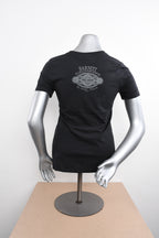 Licensed Product Womens Peridot Willie G Skull Clovers Black Short Sleeve T-Shirt