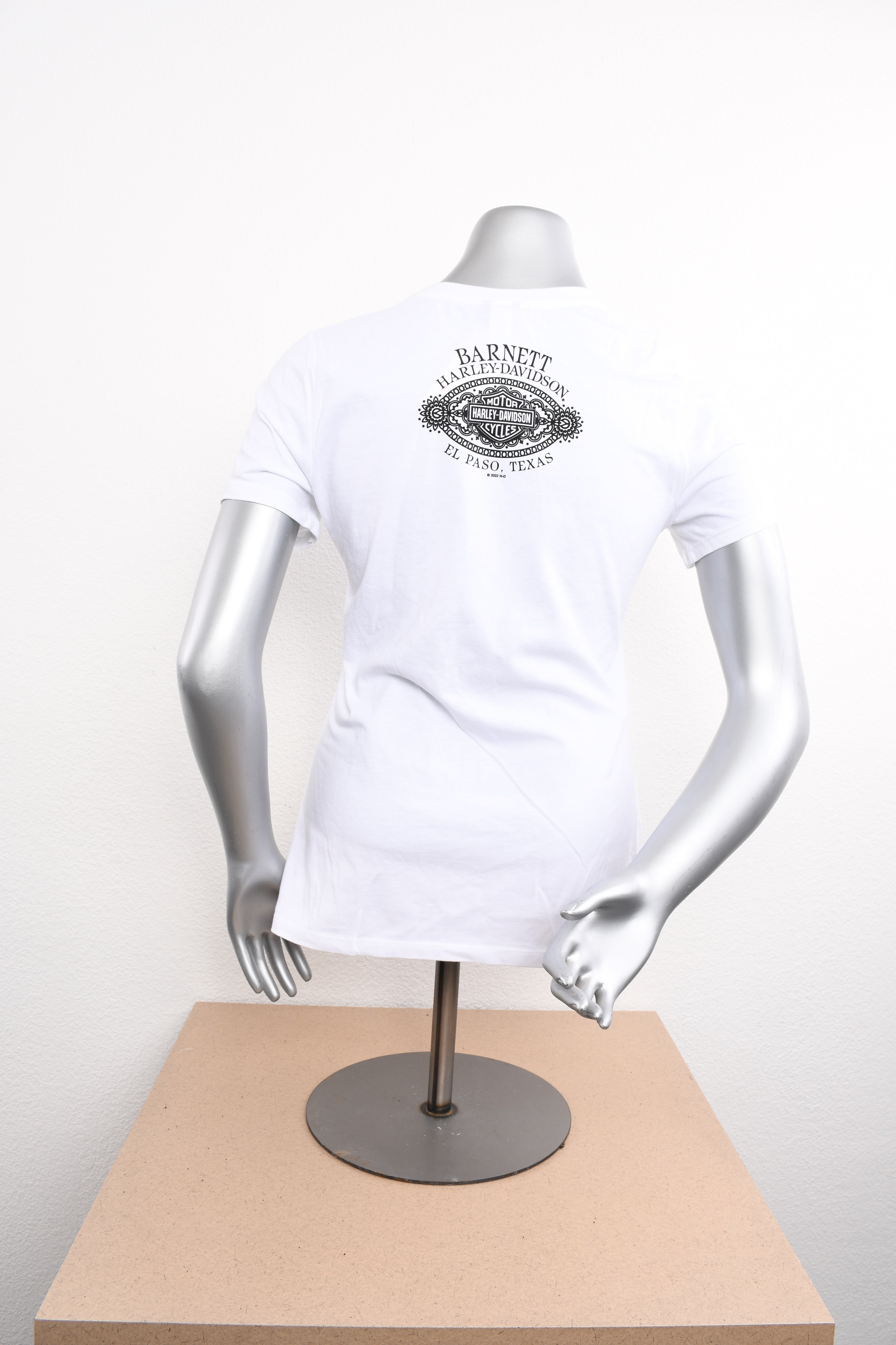 Licensed Product Womens Internal MC Silhouette White Short Sleeve T-Shirt