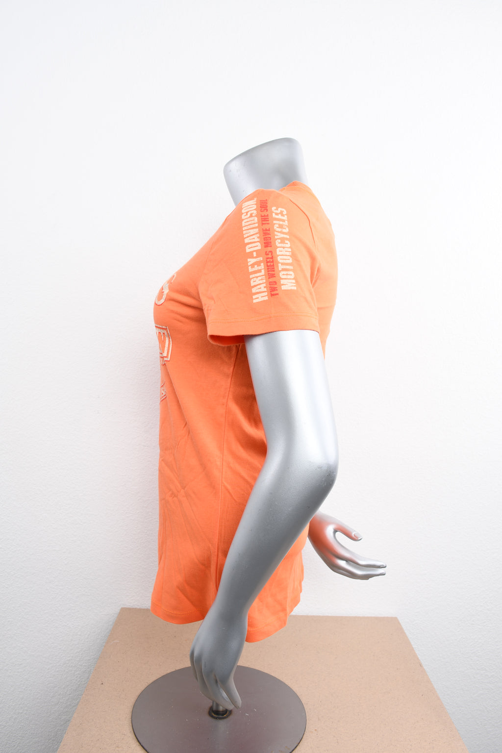 Licensed Product Womens Sunset Logo Foil Print Orange Short Sleeve T-Shirt