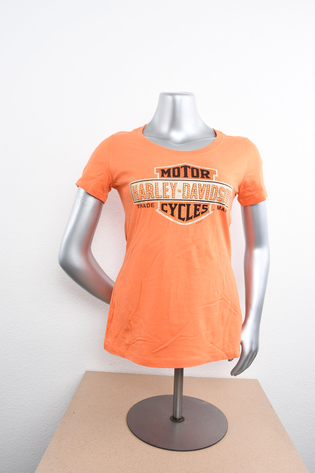 Licensed Product Womens Multiply Bling Orange Short Sleeve T-Shirt