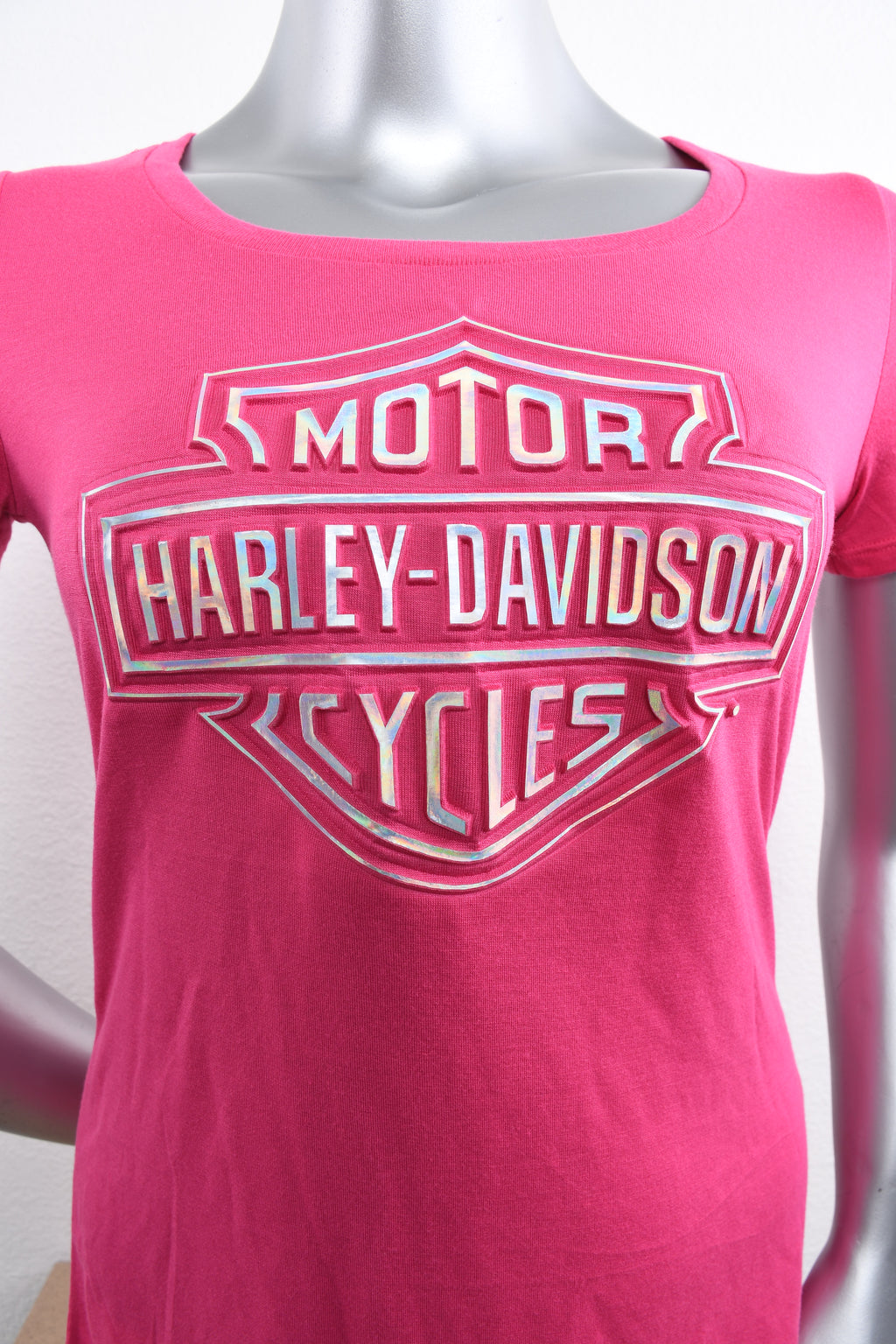 Licensed Product Womens Outstanding Foil Pink Short Sleeve T-Shirt