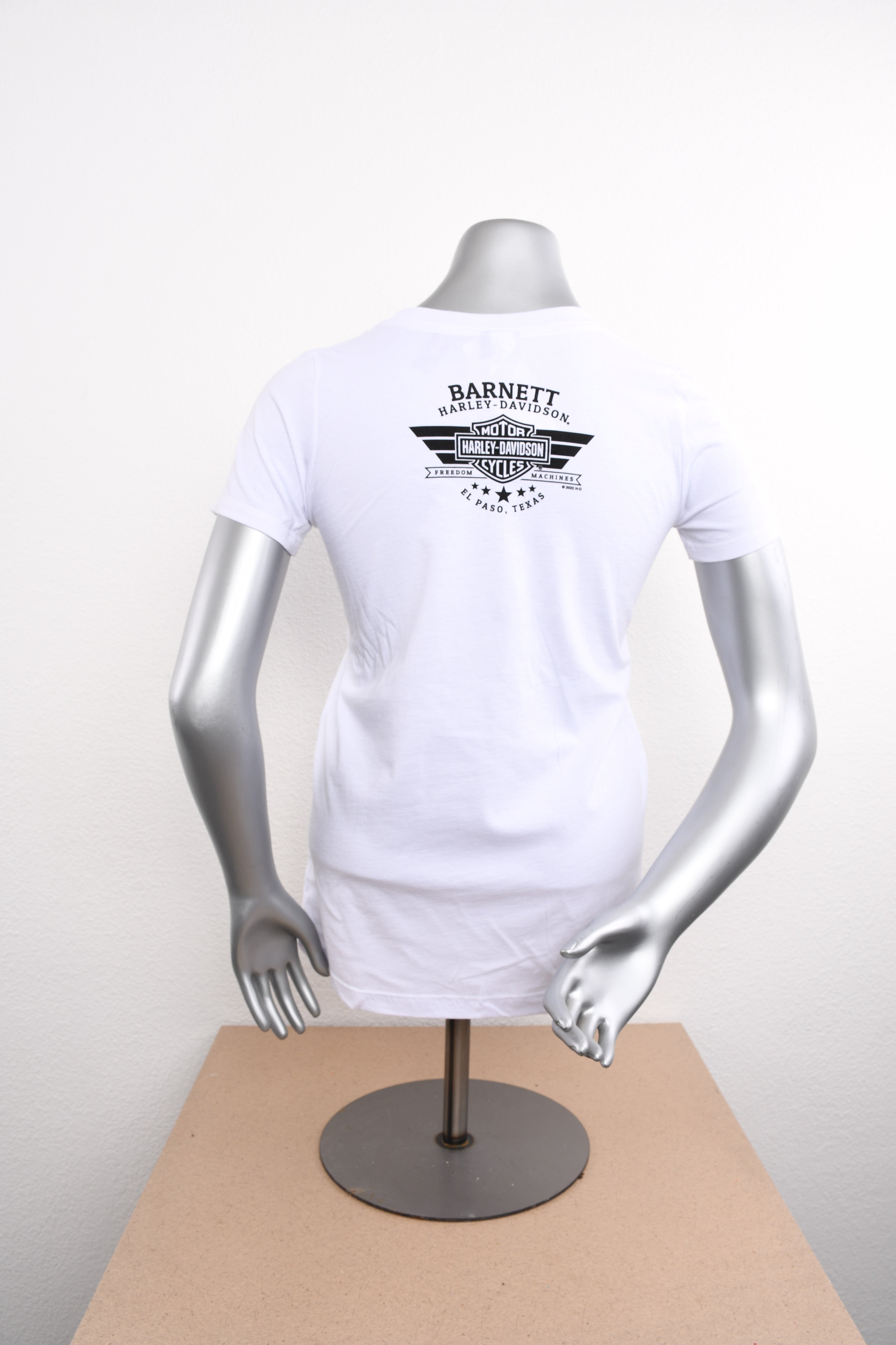 Licensed Product Womens Faded States White Short Sleeve T-Shirt