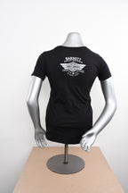 Licensed Product Womens Sparkler Flag V-Neck Black Short Sleeve T-Shirt