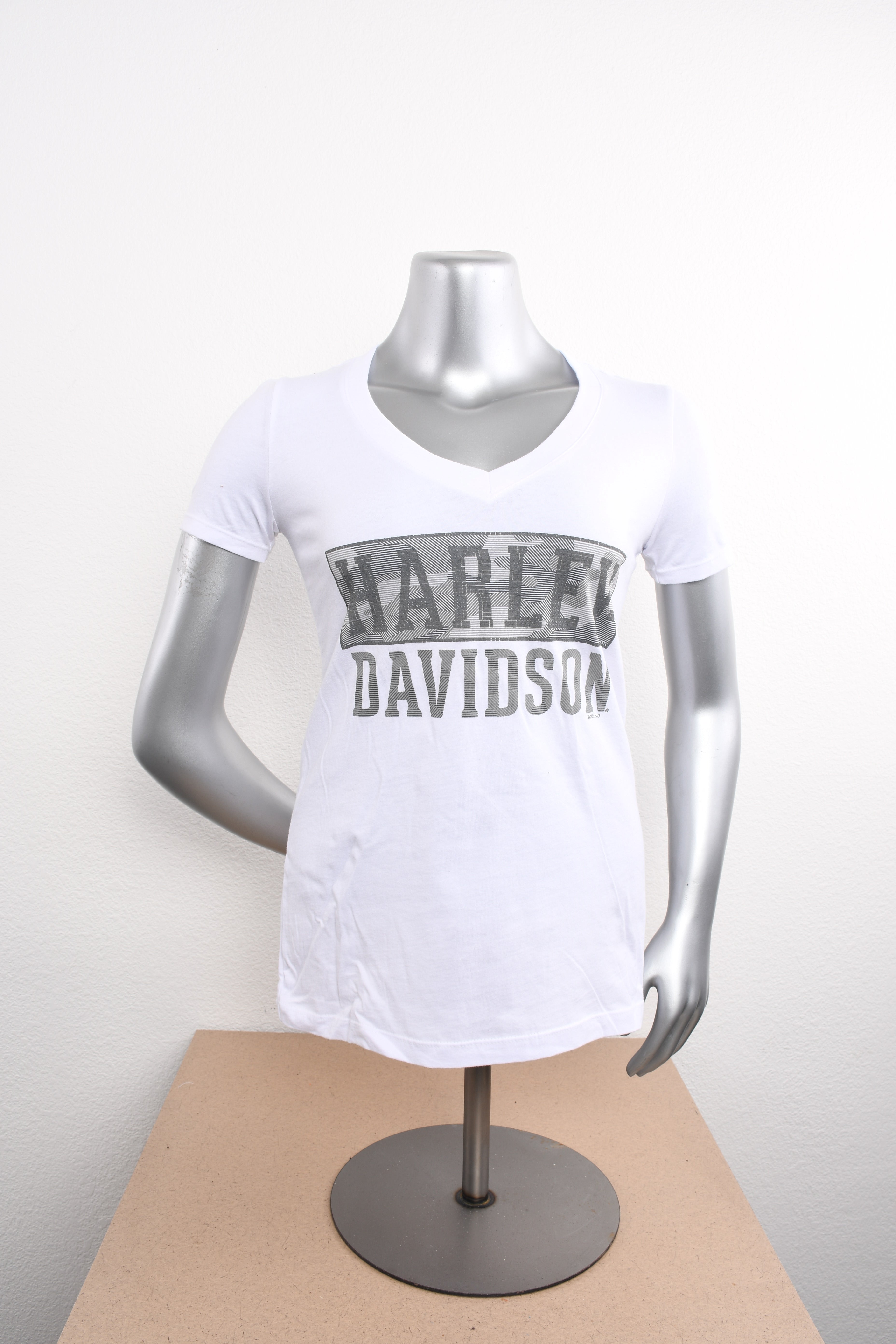 Licensed Product Womens HiDef V-Neck White Short Sleeve T-Shirt Main image