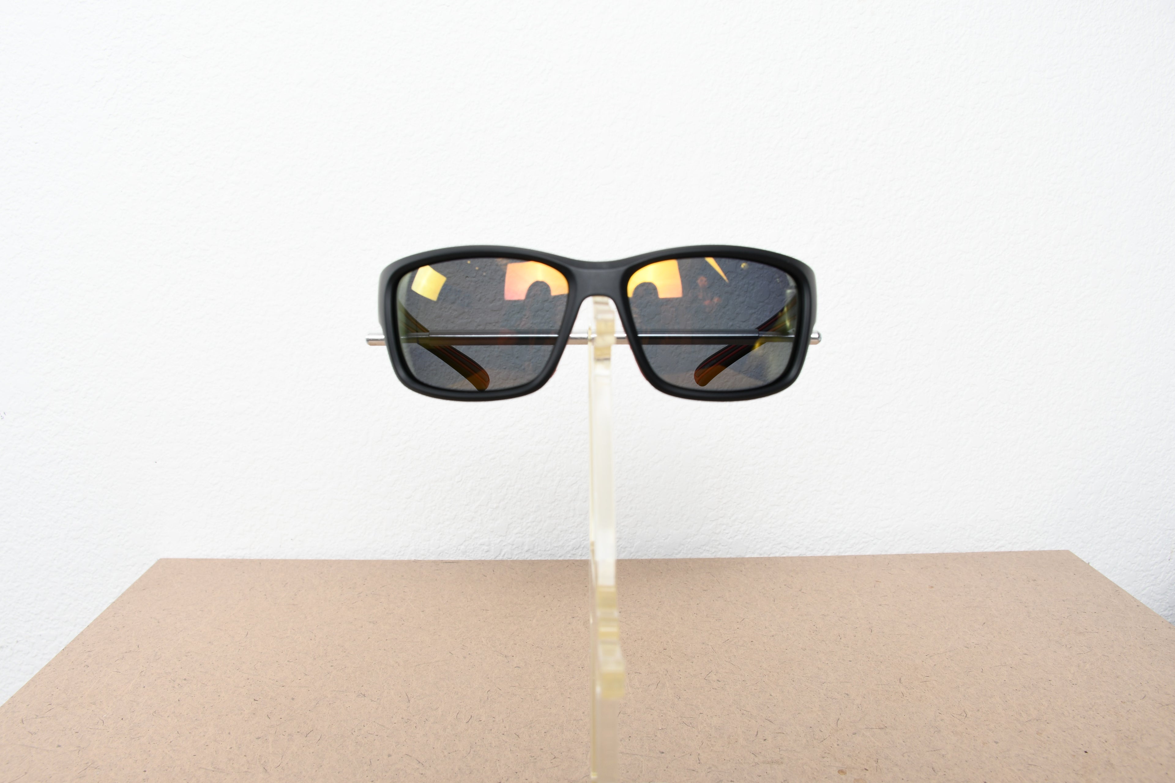 Licensed Product Matte Black Frame Red Polarized Flash Lens Sunglasses