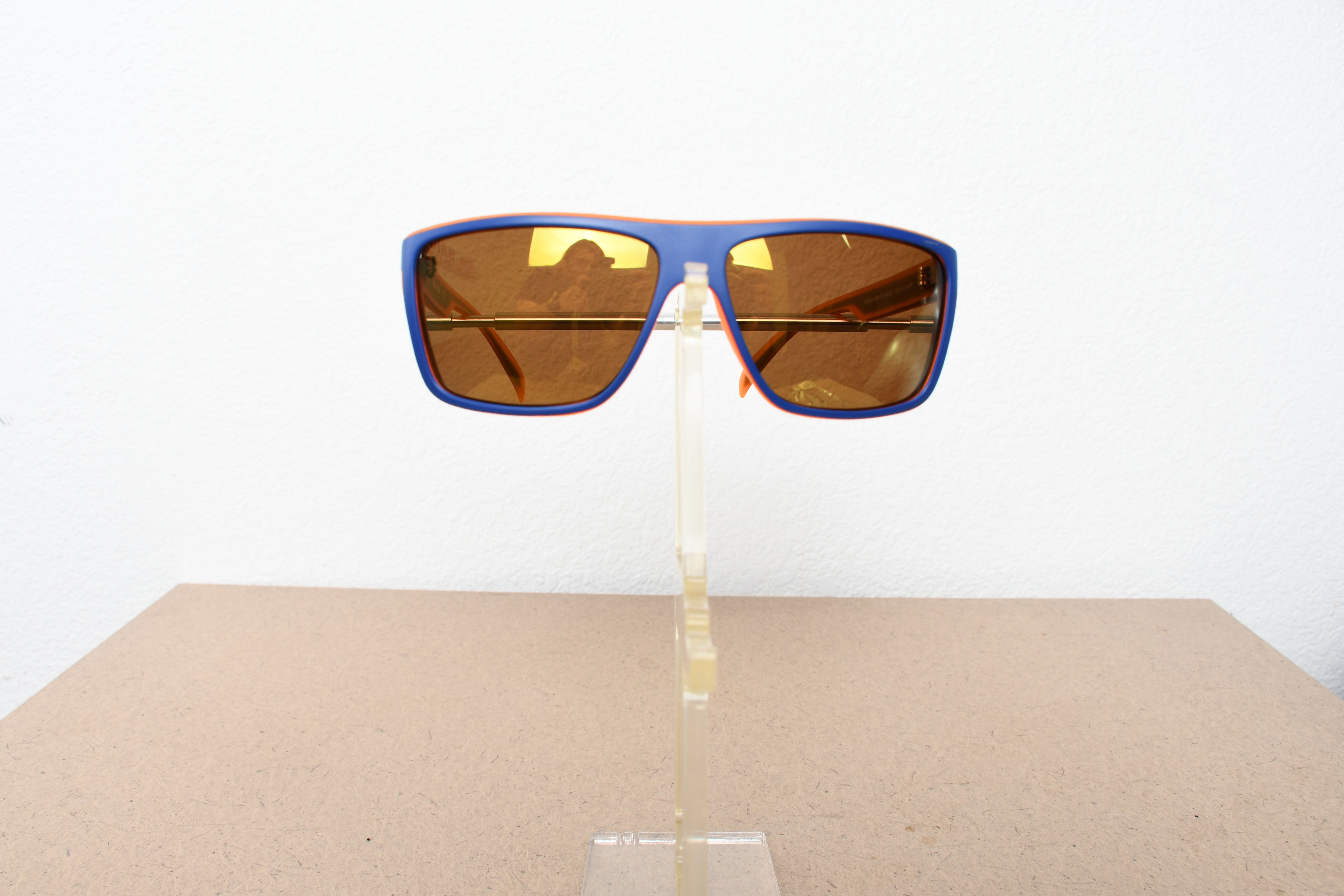 Licensed Product Matte Blue over Orange Frame Orange Flash Lens Sunglasses Main image