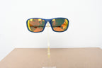 Licensed Product Matte Blue Frame Orange Mirror Lens Sunglasses