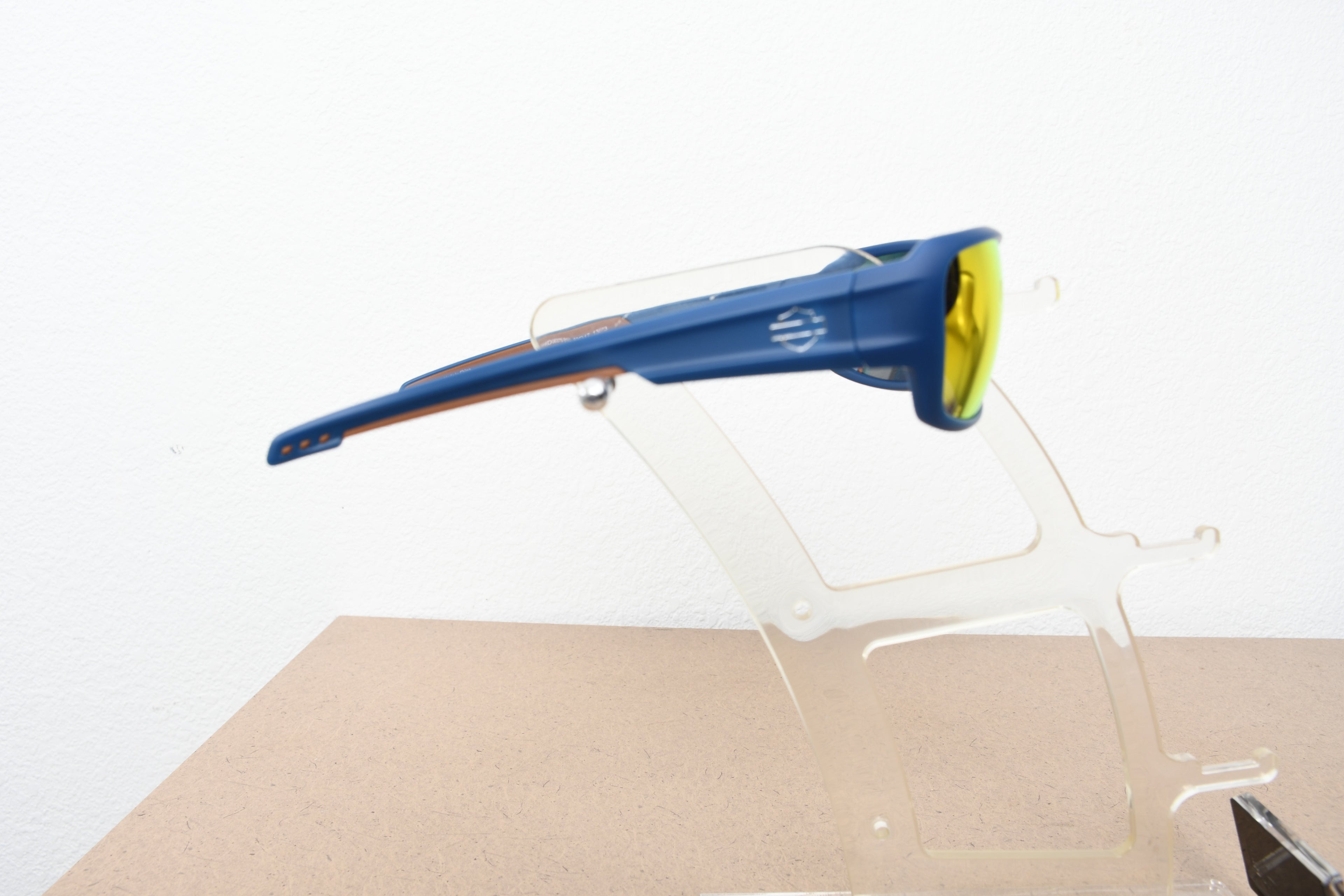 Licensed Product Matte Blue Frame Orange Mirror Lens Sunglasses