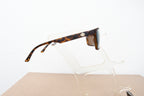 Licensed Product Matte Translucent Tortoise Frame Bronze Flash Lens Sunglasses