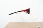 Licensed Product Red Frame Dark Grey Lens Glasses