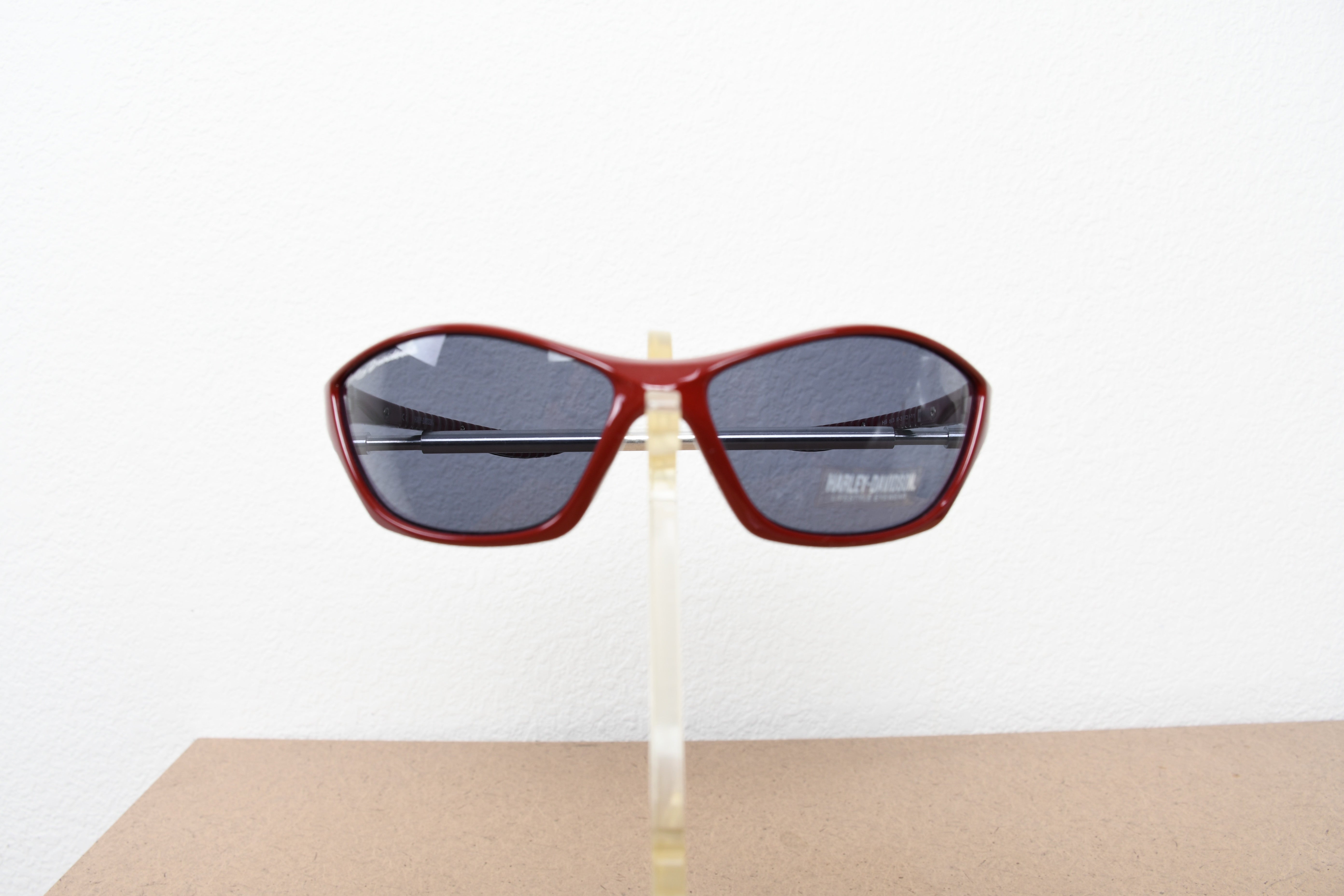 Licensed Product Red Frame Dark Grey Lens Glasses Main image