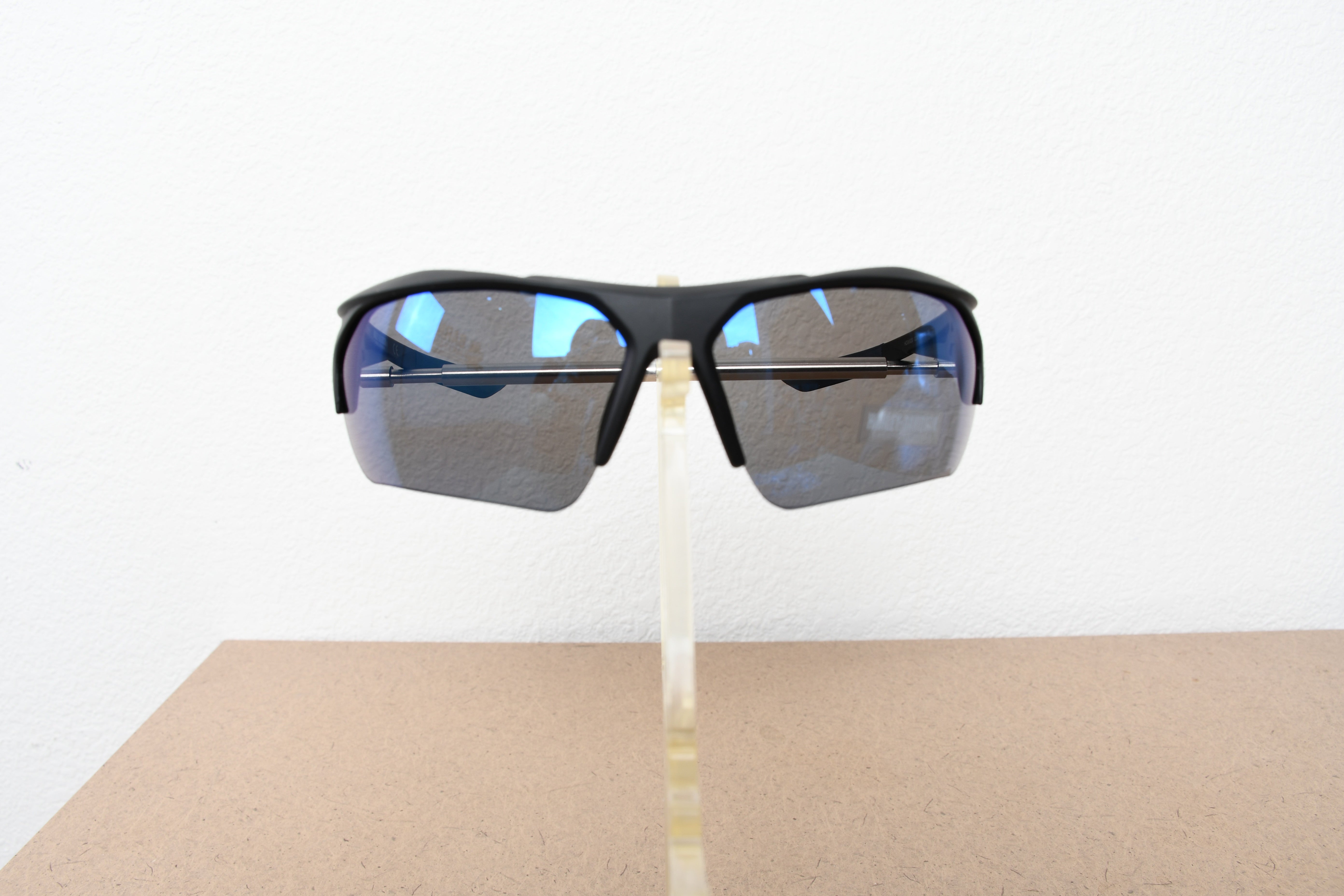 Licensed Product Matte Black Frame Blue Mirror Lens Sunglasses Main image