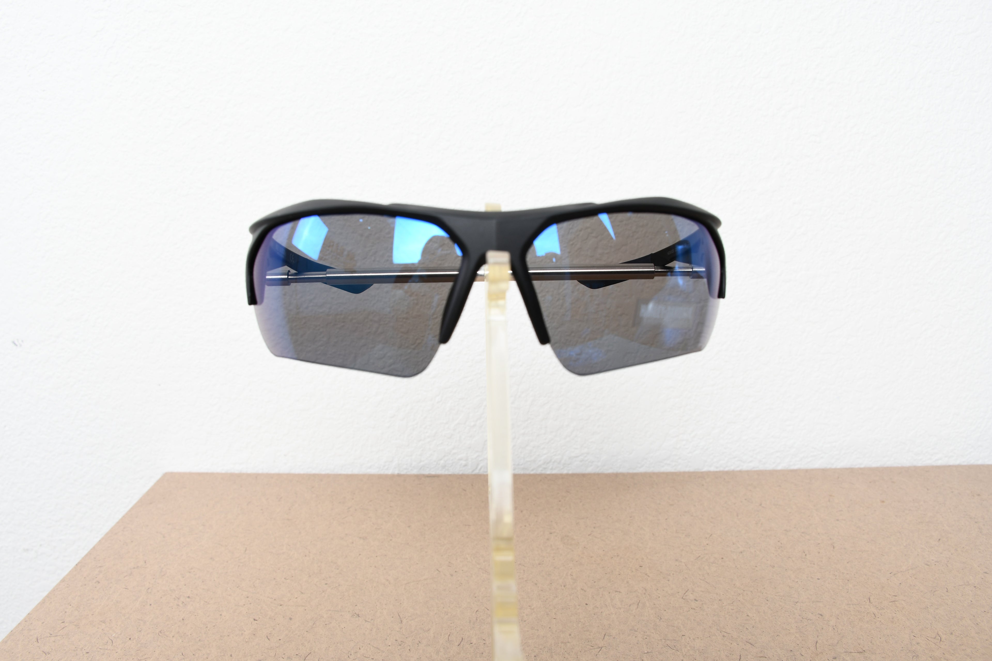 Licensed Product Matte Black Frame Blue Mirror Lens Sunglasses