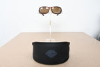Licensed Product Brown Frame Brown Flash Lens Sunglasses