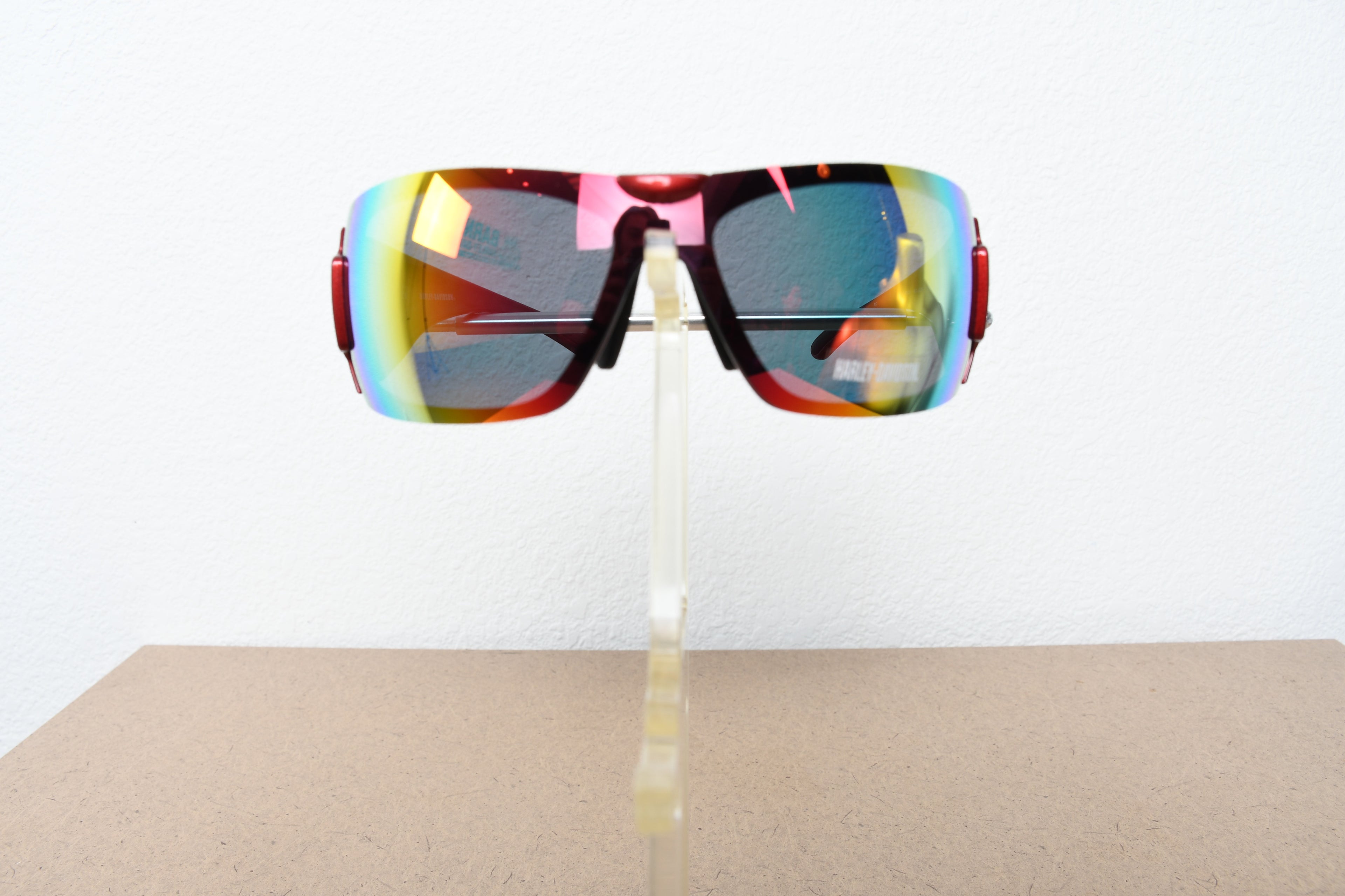 Licensed Product Red Frame Grey Pink Gradient Lens Sunglasses