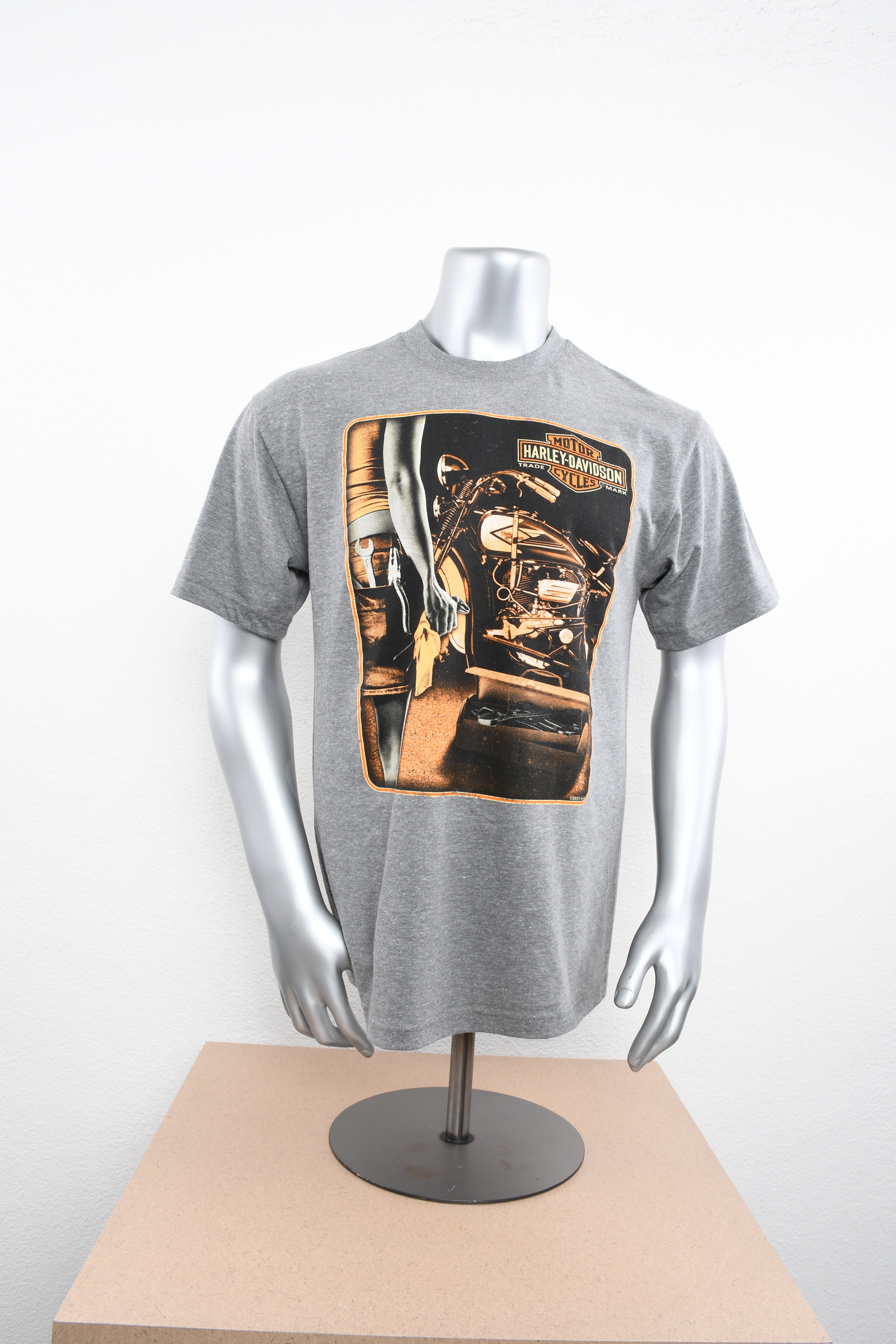 Licensed Product Mens Pocketed Grey T-Shirt – Barnett Harley-Davidson