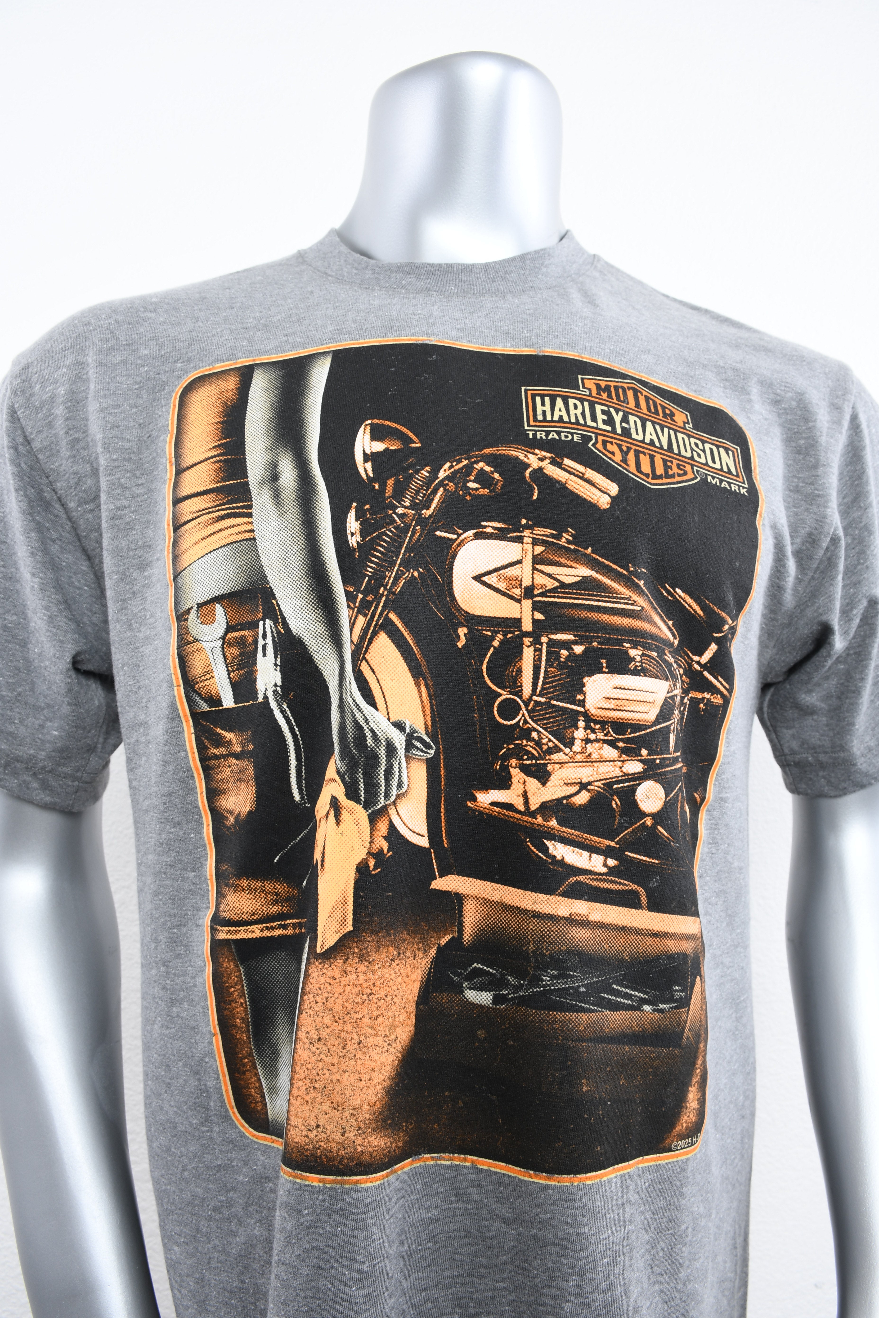 Licensed Product Mens Pocketed Grey T-Shirt – Barnett Harley-Davidson