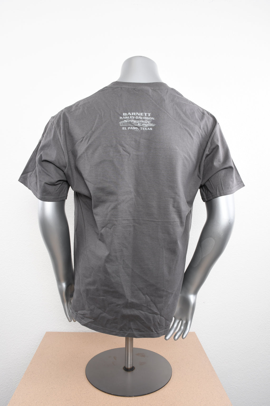 Licensed Product Mens Screamin Eagle #1 Skull Grey Short Sleeve T-Shirt