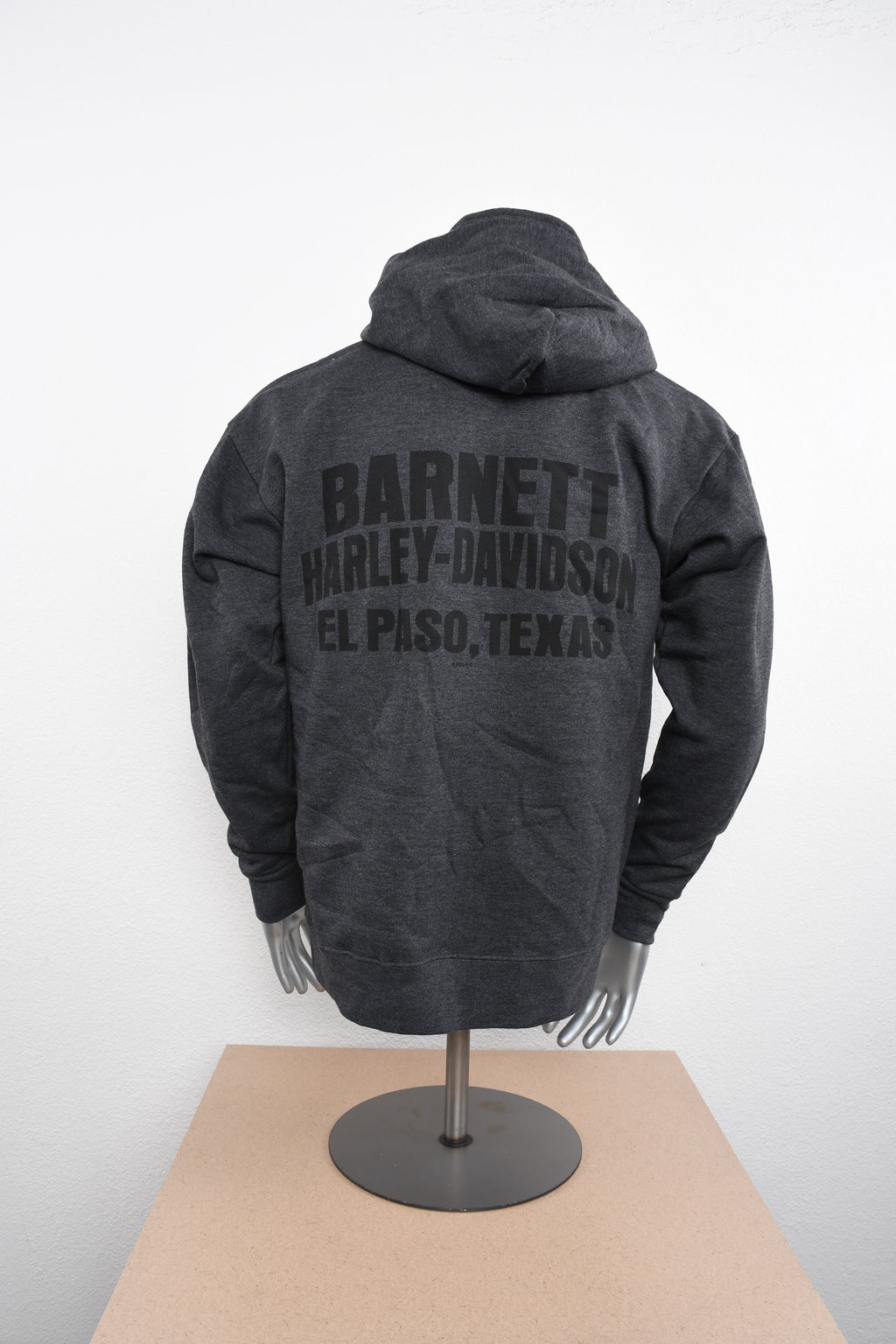 Licensed Product Mens Long Left Full Zip Charcoal Long Sleeve Hoodie