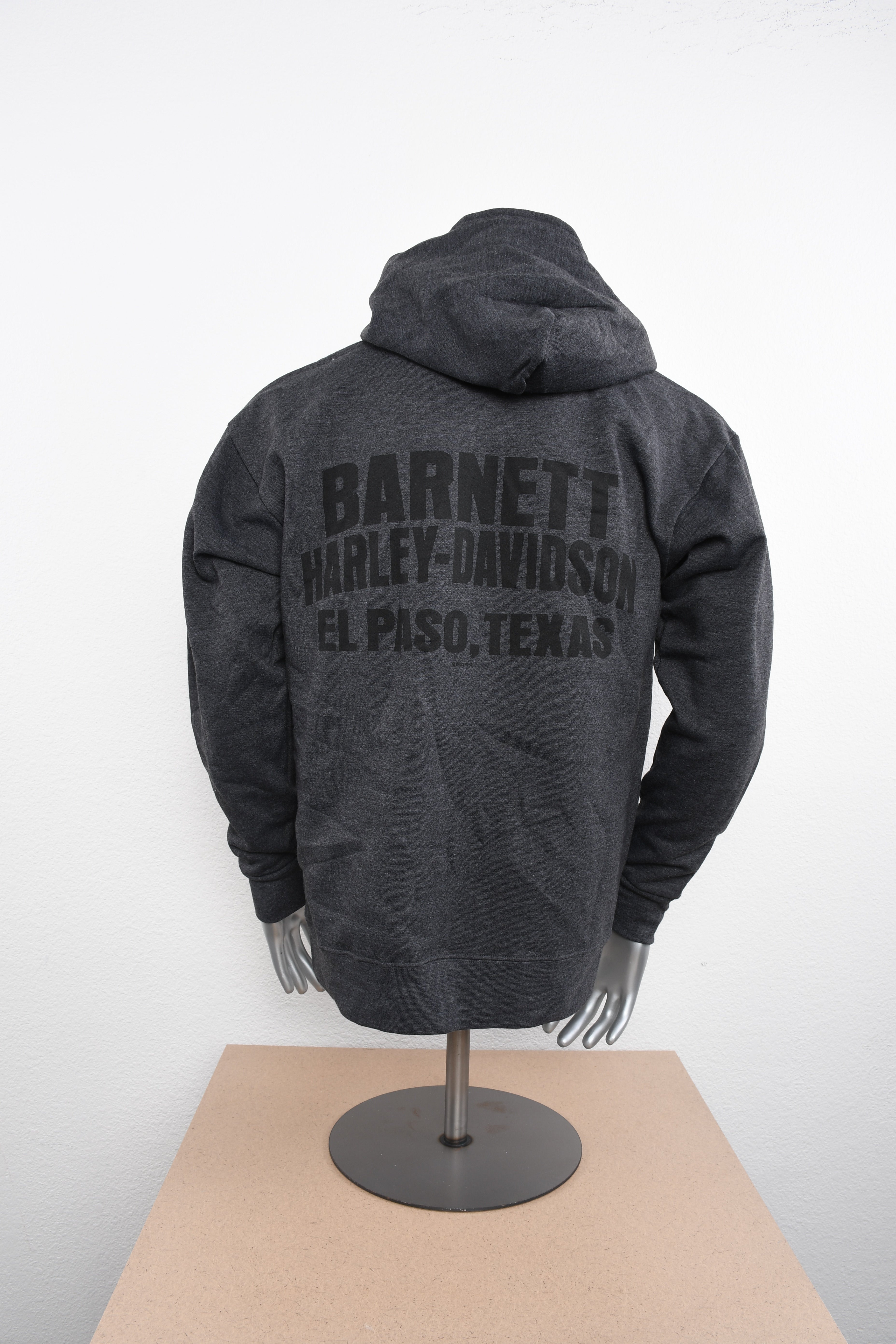 Licensed Product Mens Long Left Full Zip Charcoal Long Sleeve Hoodie