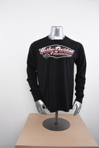 Licensed Product Mens Chrome Emblem Black Long Sleeve T-Shirt