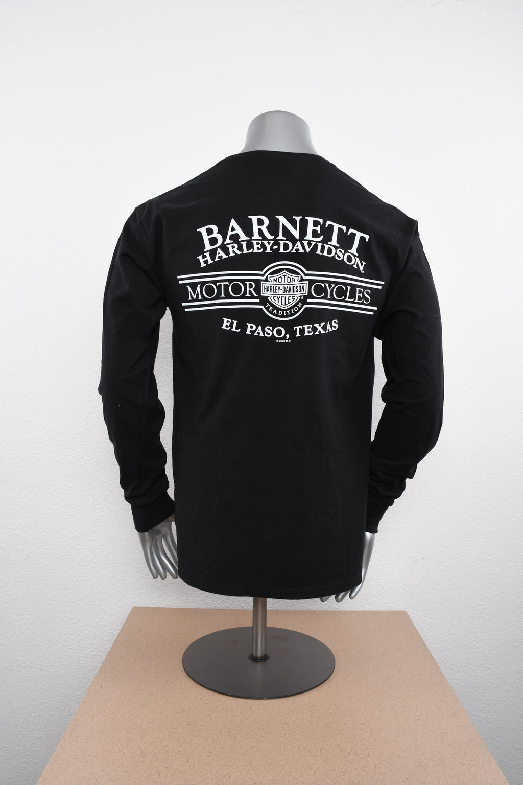 Licensed Product Mens Chrome Emblem Black Long Sleeve T-Shirt