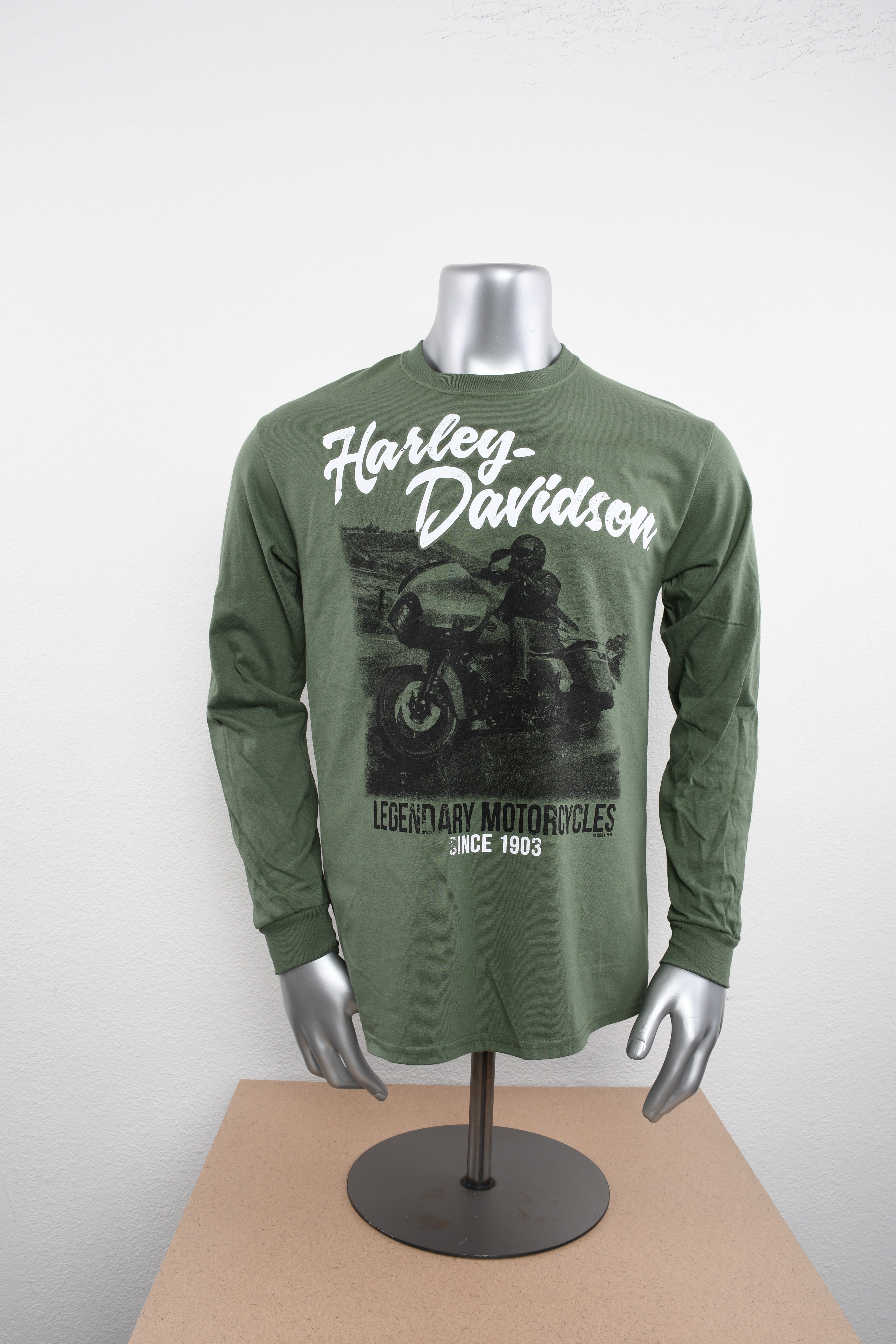 Licensed Product Mens Rider Scene Green Long Sleeve T-Shirt Main image