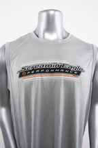 Licensed Product Mens Screamin Eagle Linear Performance Silver Sleeveless Muscle T-Shirt