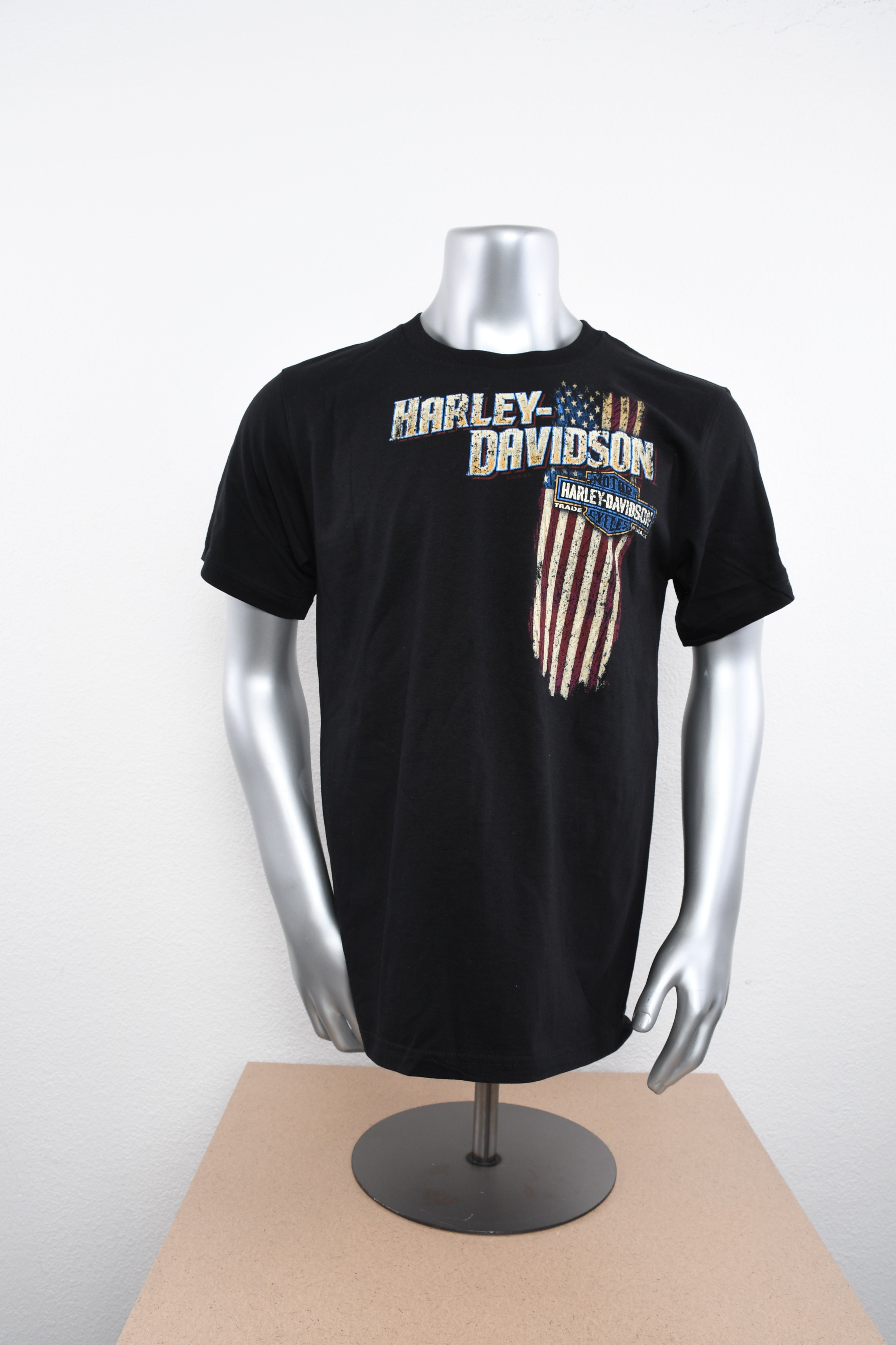 Licensed Product Mens Vertical Flag Black Short Sleeve T-Shirt Main image