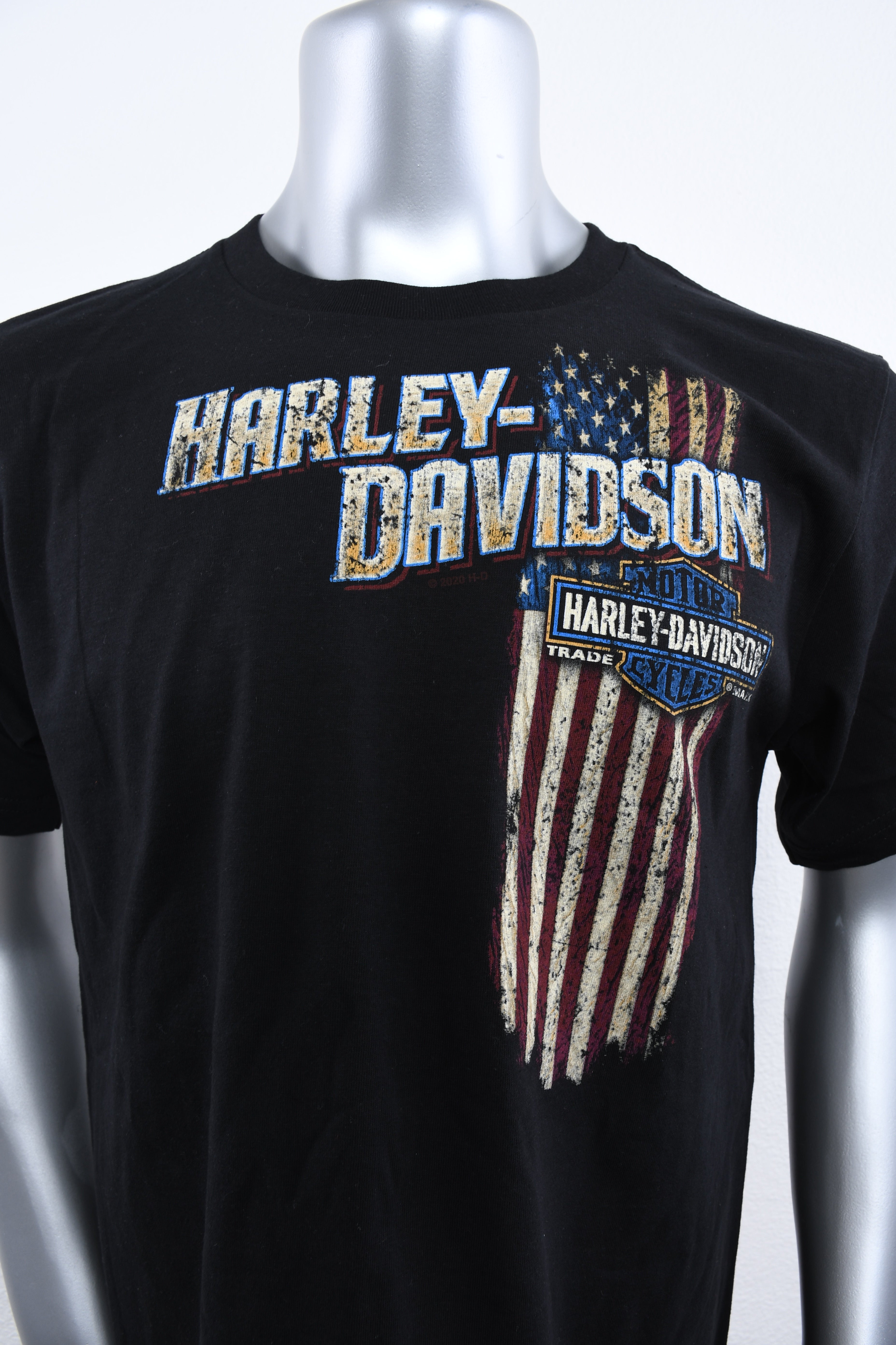 Licensed Product Mens Vertical Flag Black Short Sleeve T-Shirt Secondary image