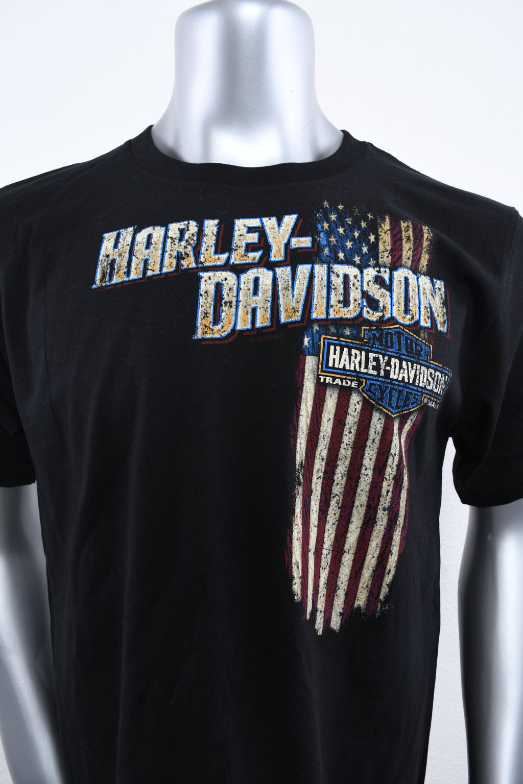 Licensed Product Mens Vertical Flag Black Short Sleeve T-Shirt