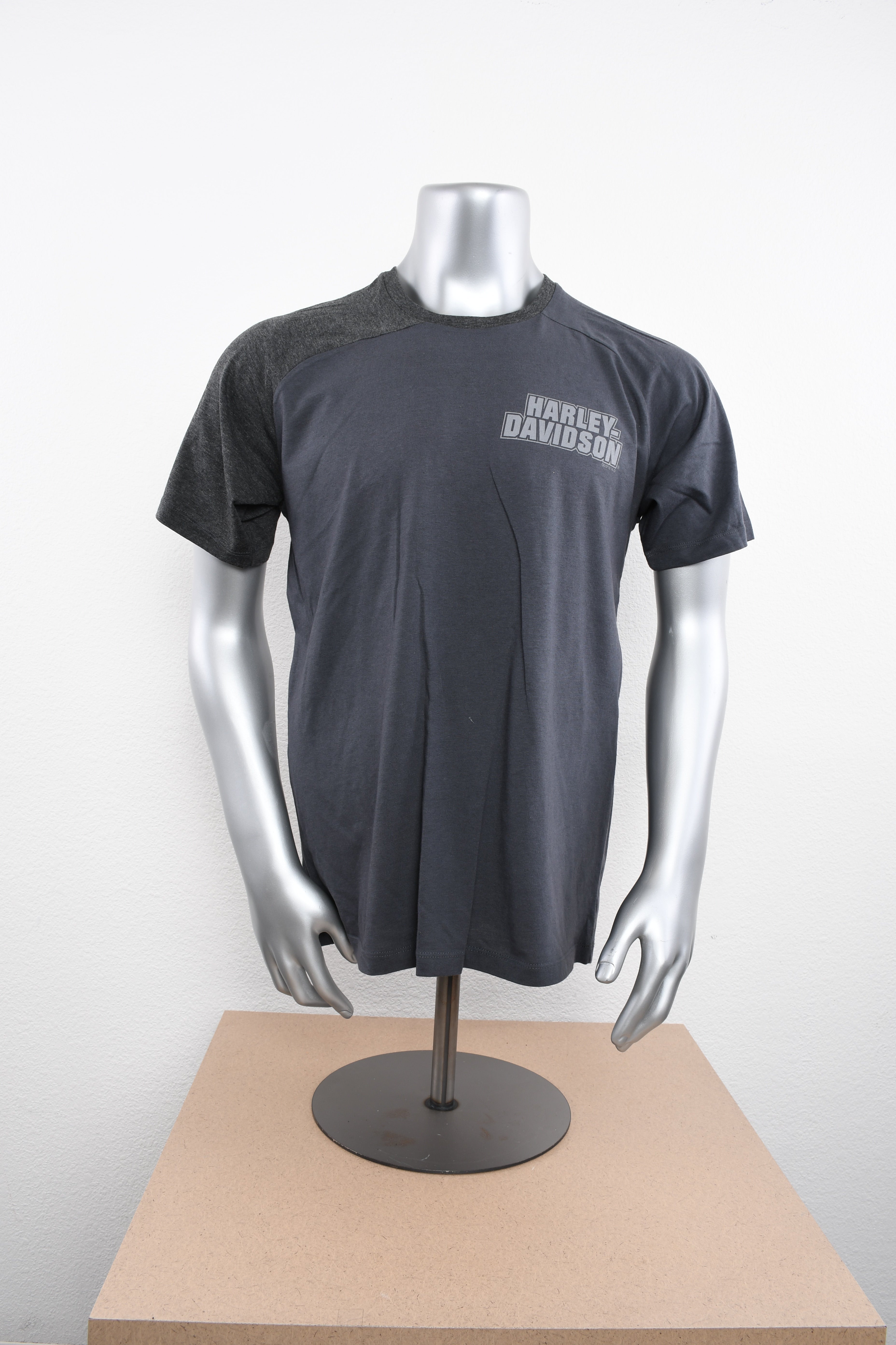 Licensed Product Mens Name Block Asymmetrical Raglan Navy Short Sleeve T-Shirt Main image