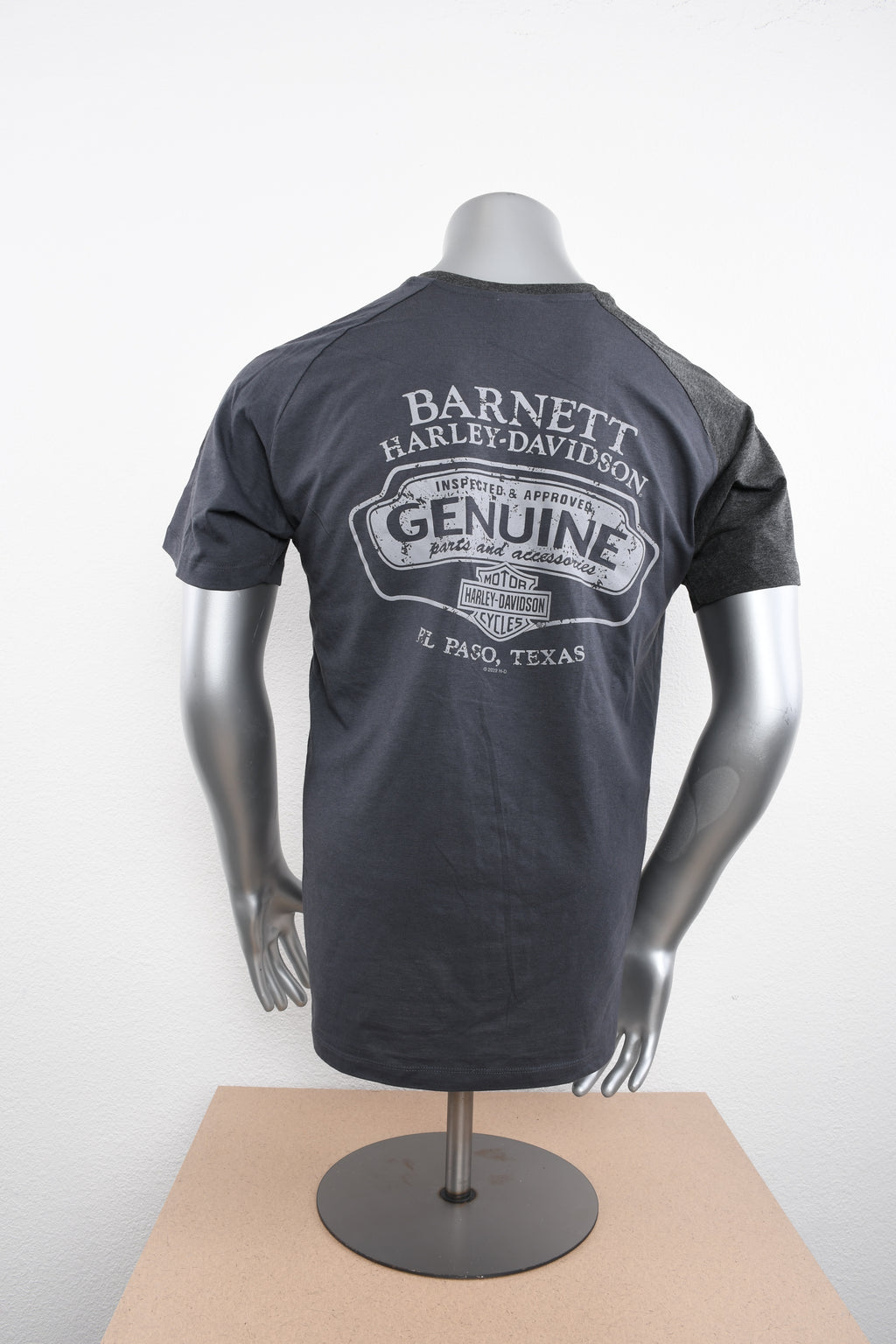 Licensed Product Mens Name Block Asymmetrical Raglan Navy Short Sleeve T-Shirt