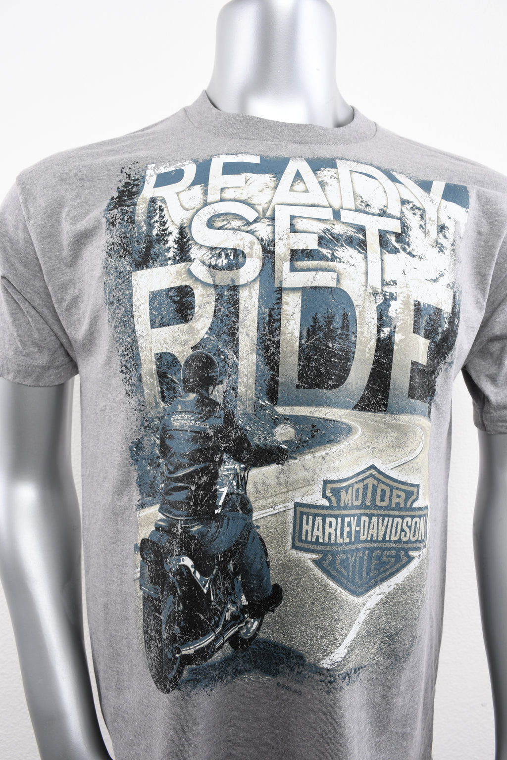 Licensed Product Mens MC Travel Rider Grey Short Sleeve T-Shirt