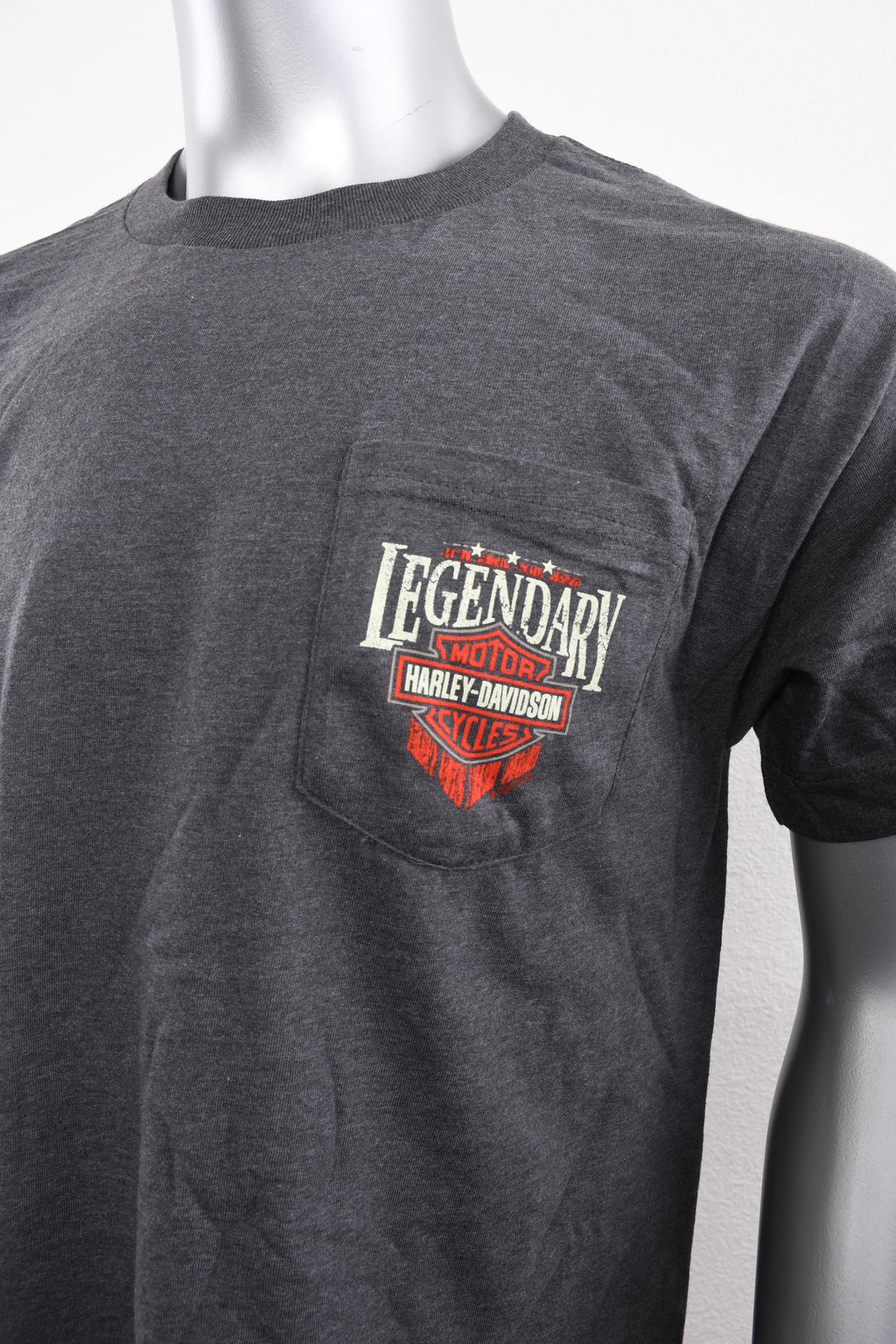 Licensed Product Mens Pocket Label II Pocket Charcoal Short Sleeve T-Shirt